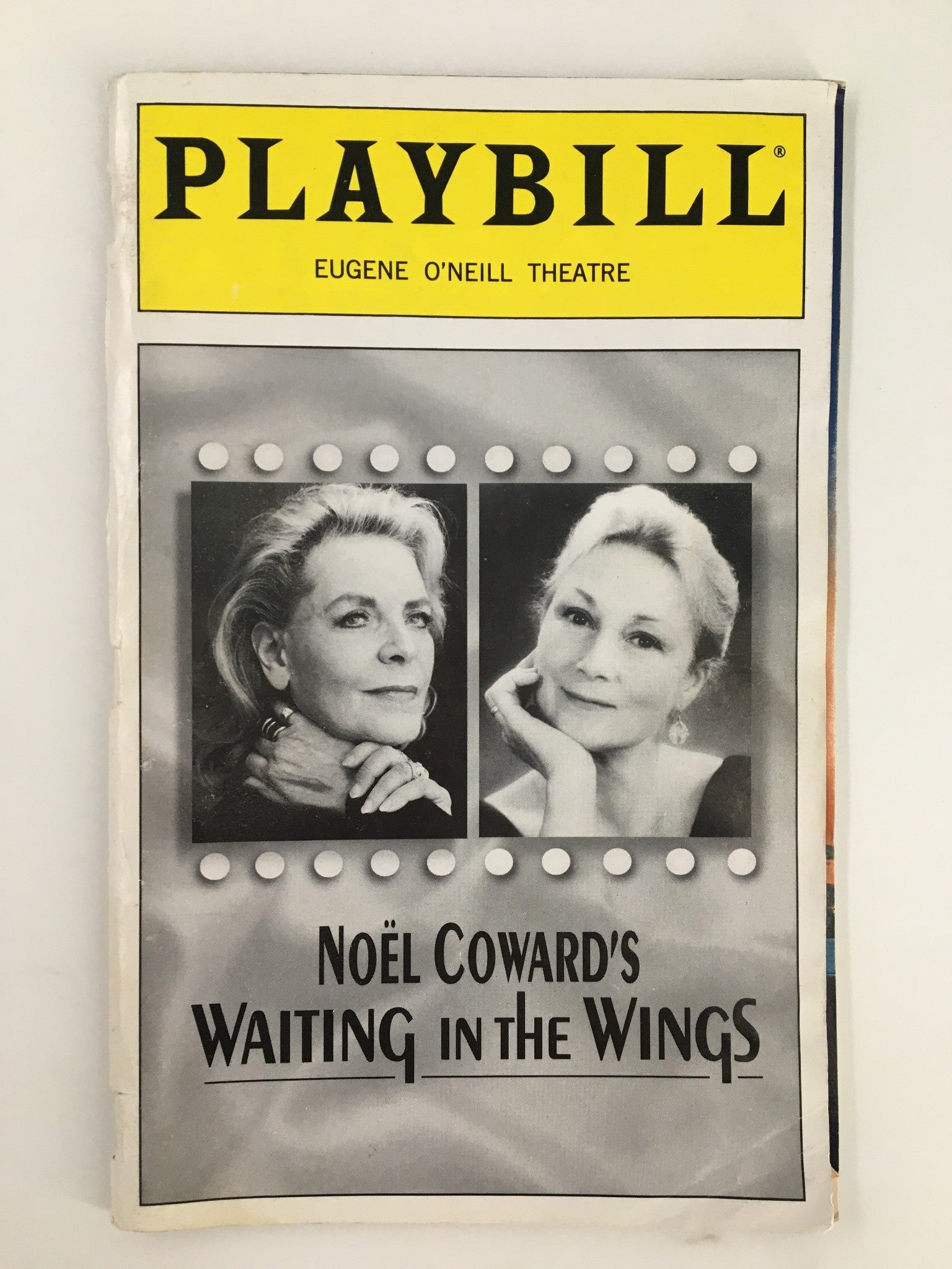 2000 Playbill Eugene O'Neill Theatre Lauren Bacall in Waiting In the Wings