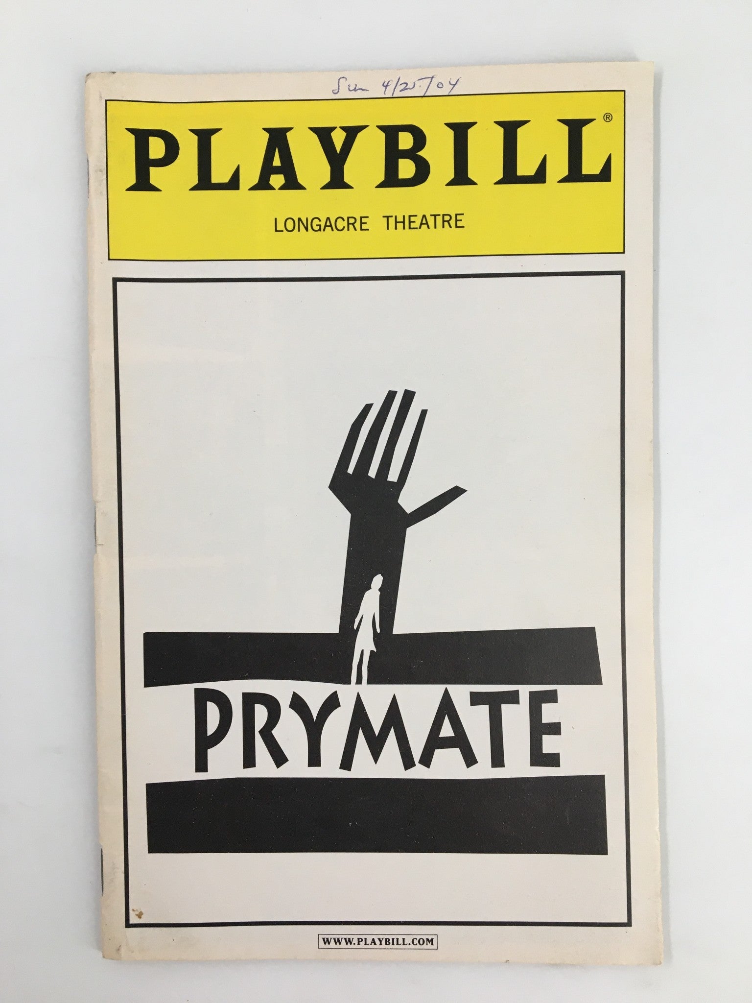 2004 Playbill Longacre Theatre Andre de Shields, Heather Tom in Prymate