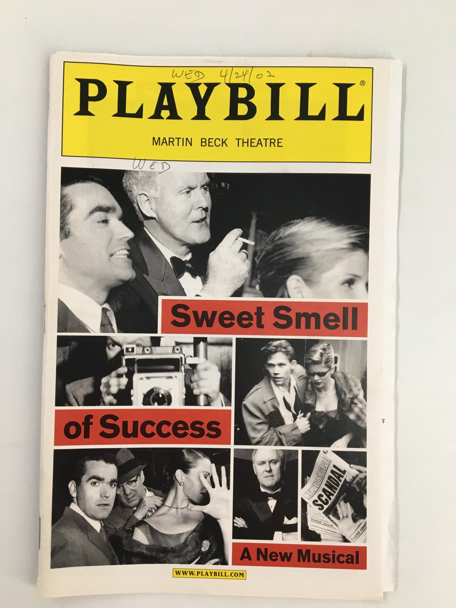 2002 Playbill Martin Beck Theatre John Lithgow in Sweet Smell of Success