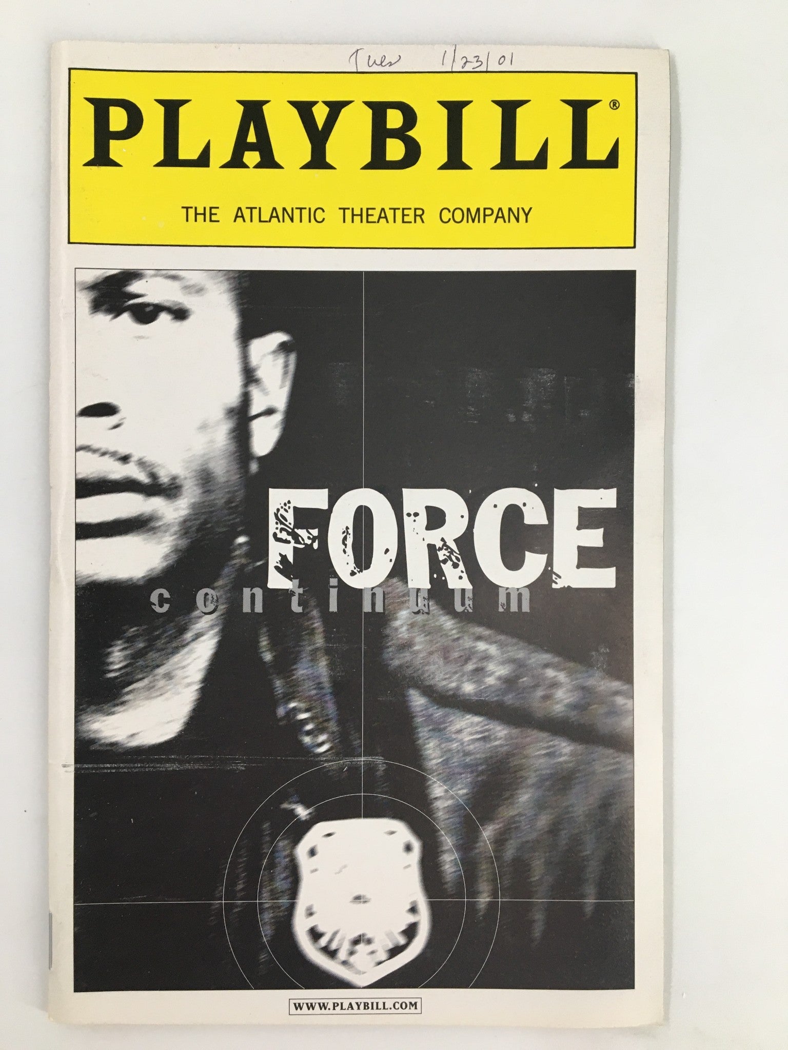 2001 Playbill Atlantic Theater Company Chad Coleman in Force Continuum