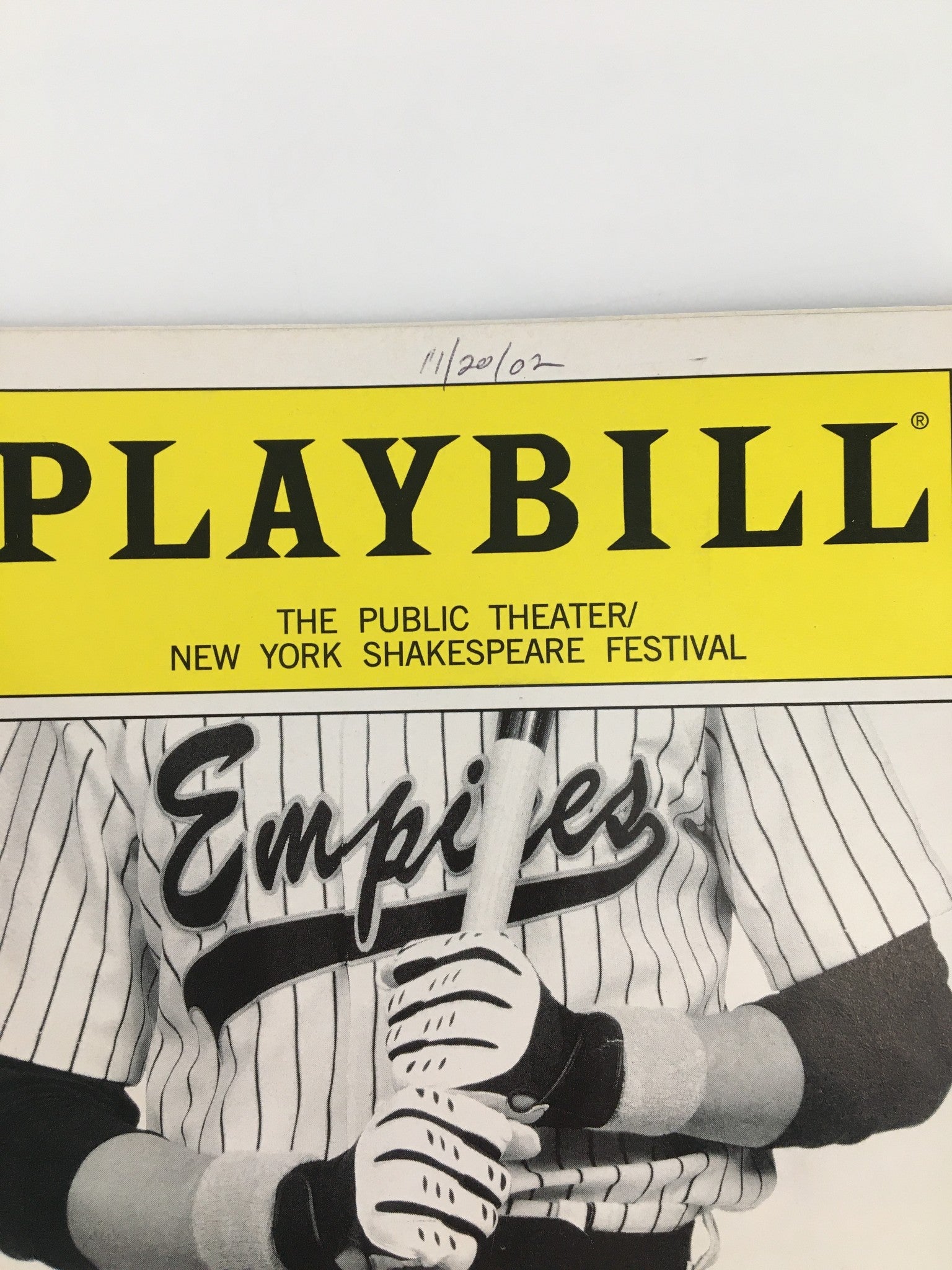 2002 Playbill The Public Theater Kevin Carroll, Gene Gabriel in Take Me Out