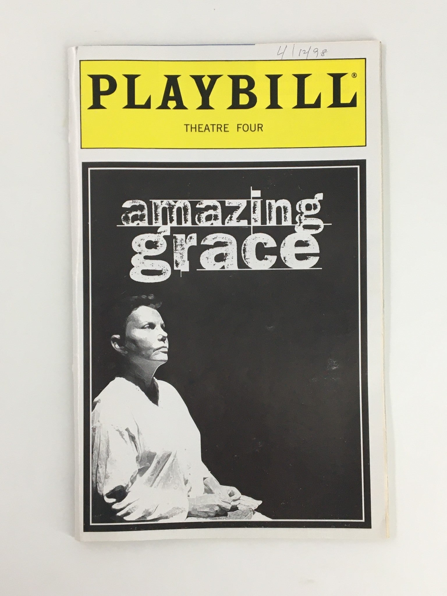 1998 Playbill Theatre Four Stephen Bradbury in Amazing Grace