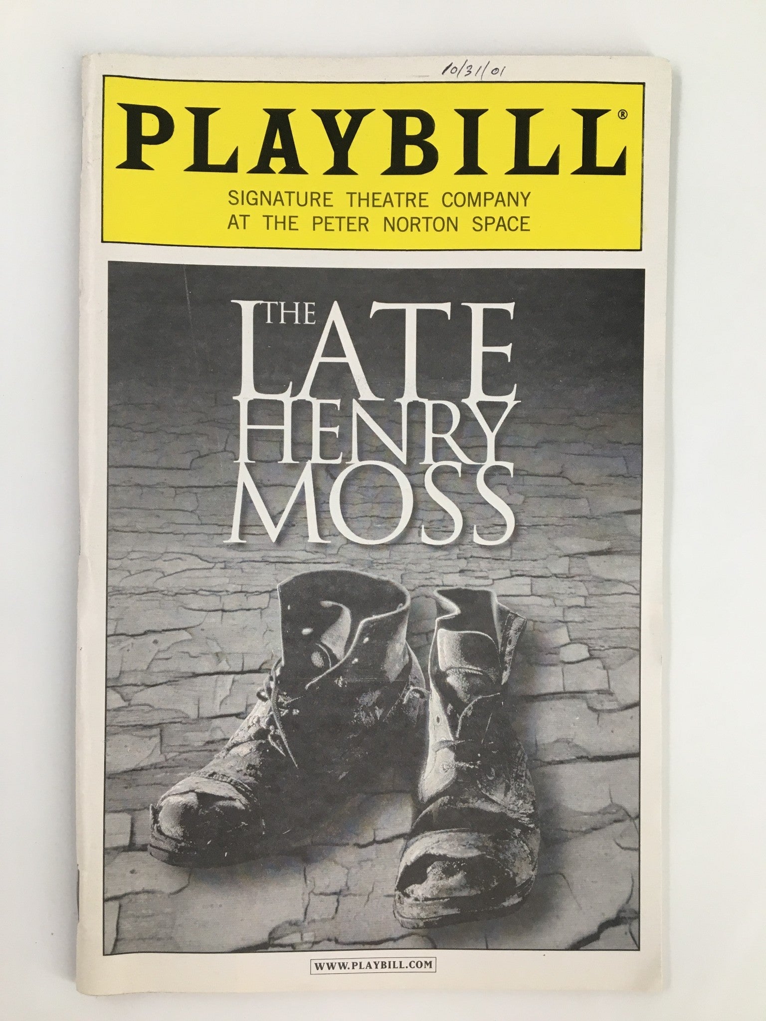 2001 Playbill Signature Theatre Company Michael Aronov in The Late Henry Moss