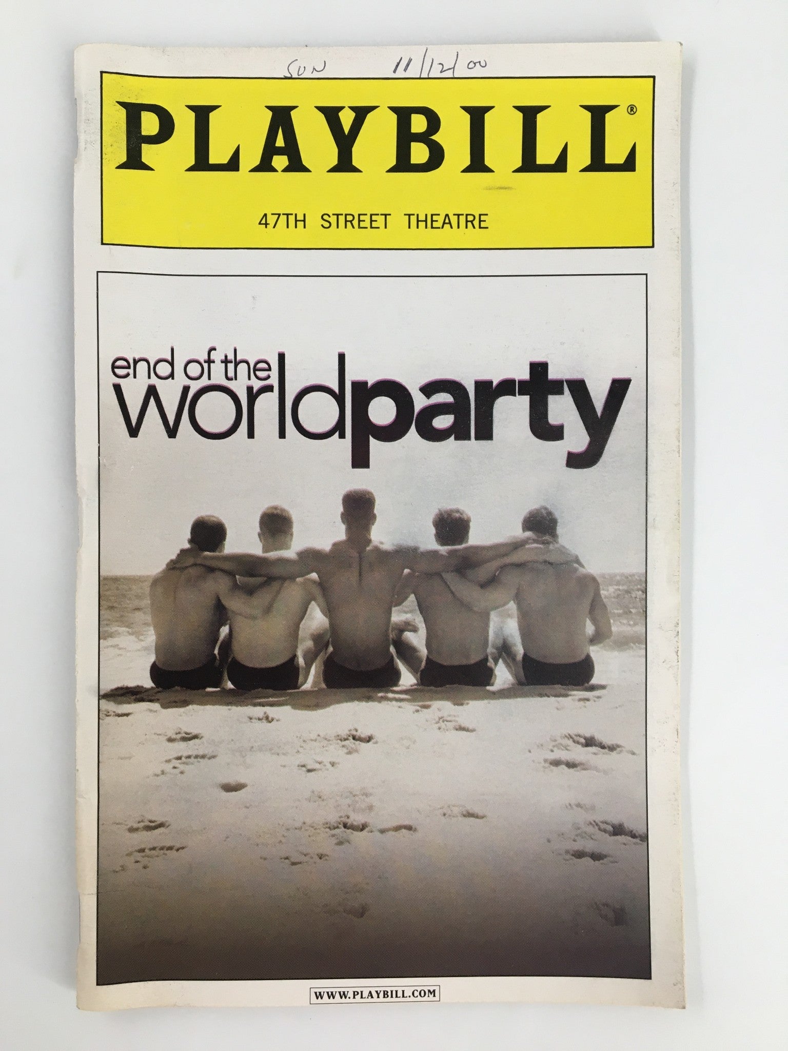 2000 Playbill 47th Street Theatre Anthony Barrile in End of the World Party