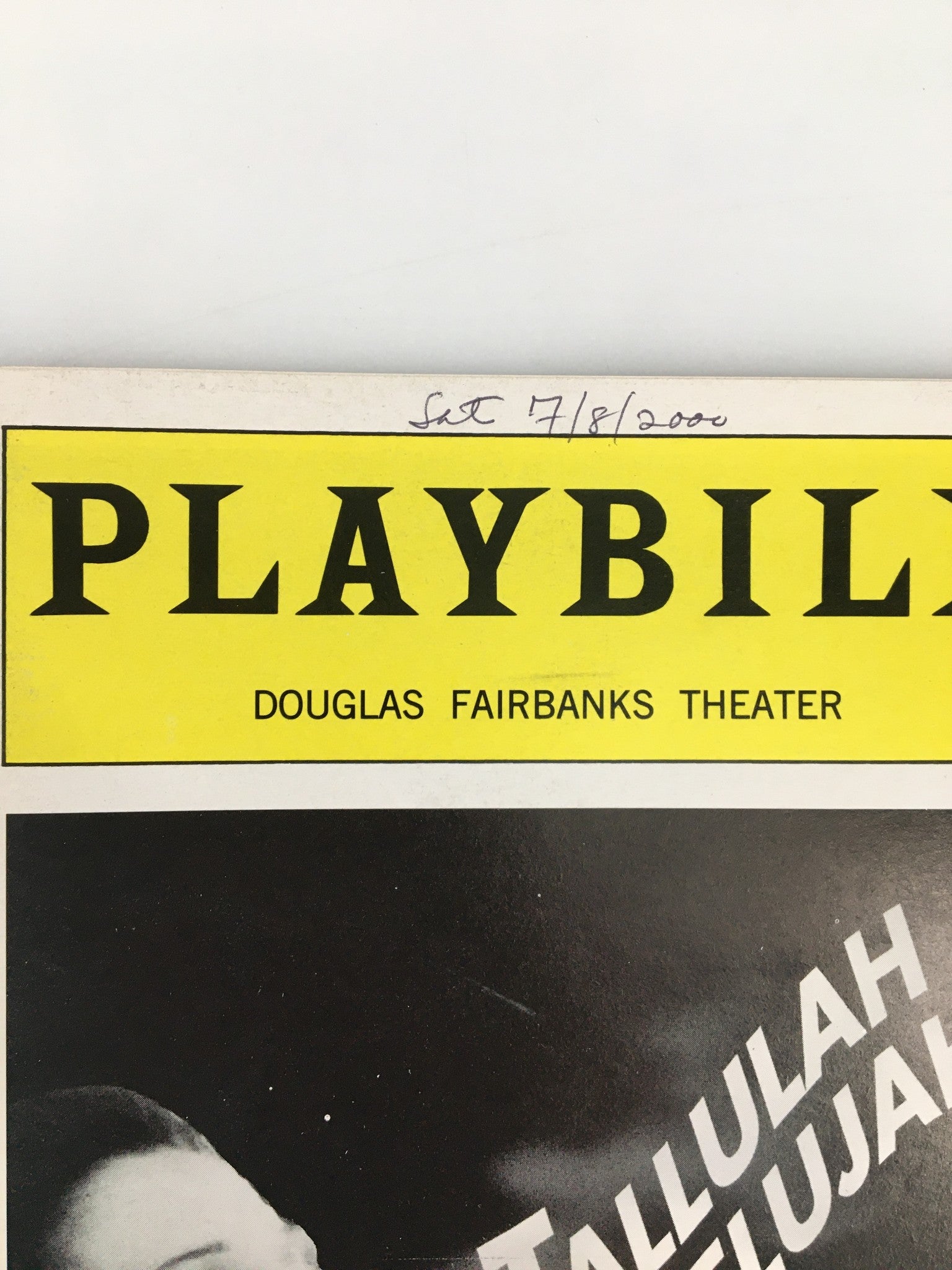 2000 Playbill Douglas Fairbanks Theater Tova Feldshuh in Tallulah Hallelujah!