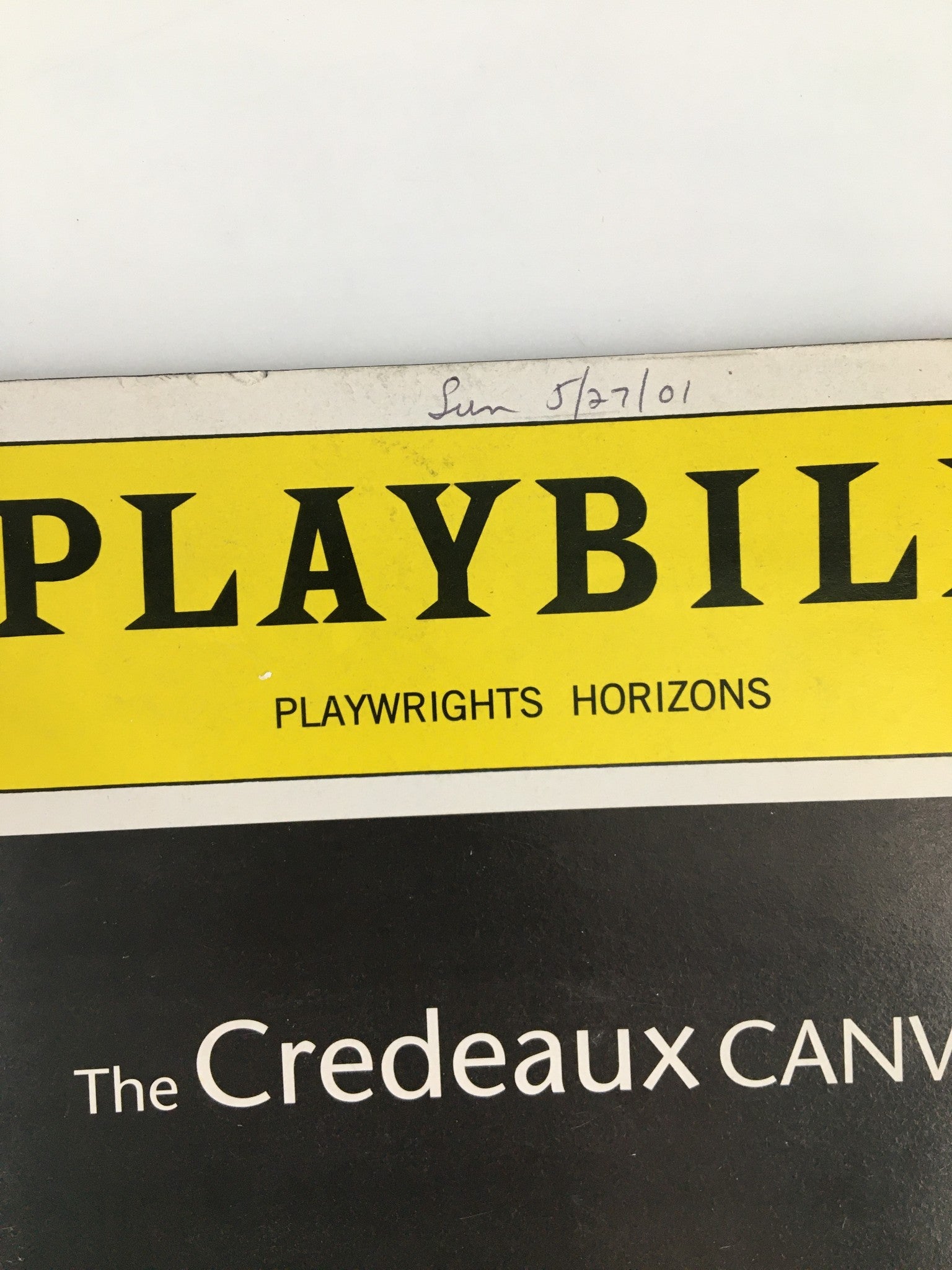 2001 Playbill Playwright Horizons Glenn Howerton in The Credeaux Canvas