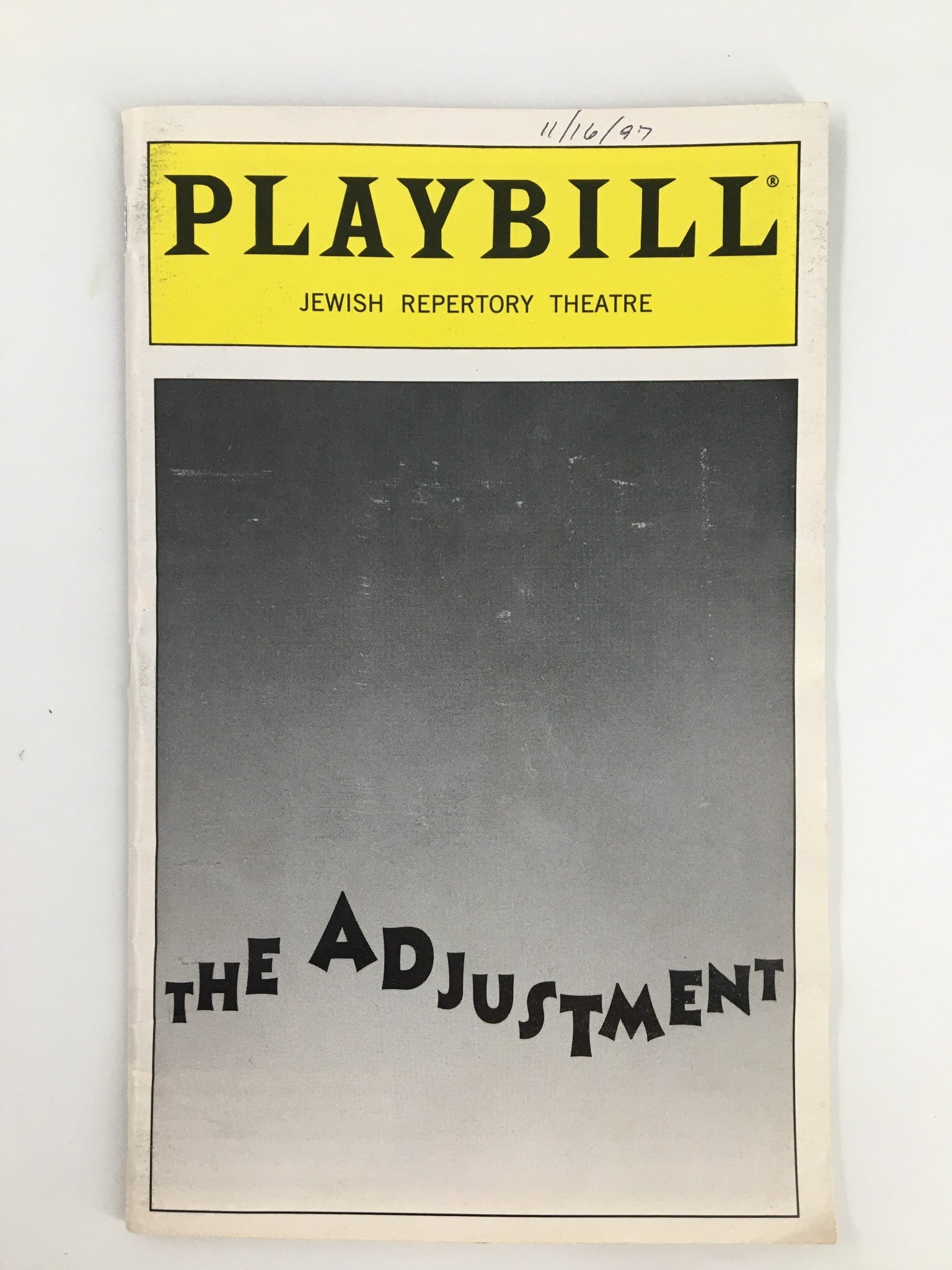 1997 Playbill Playhouse 91 Glenn Fleshler in The Adjustment by Michael T. Folie