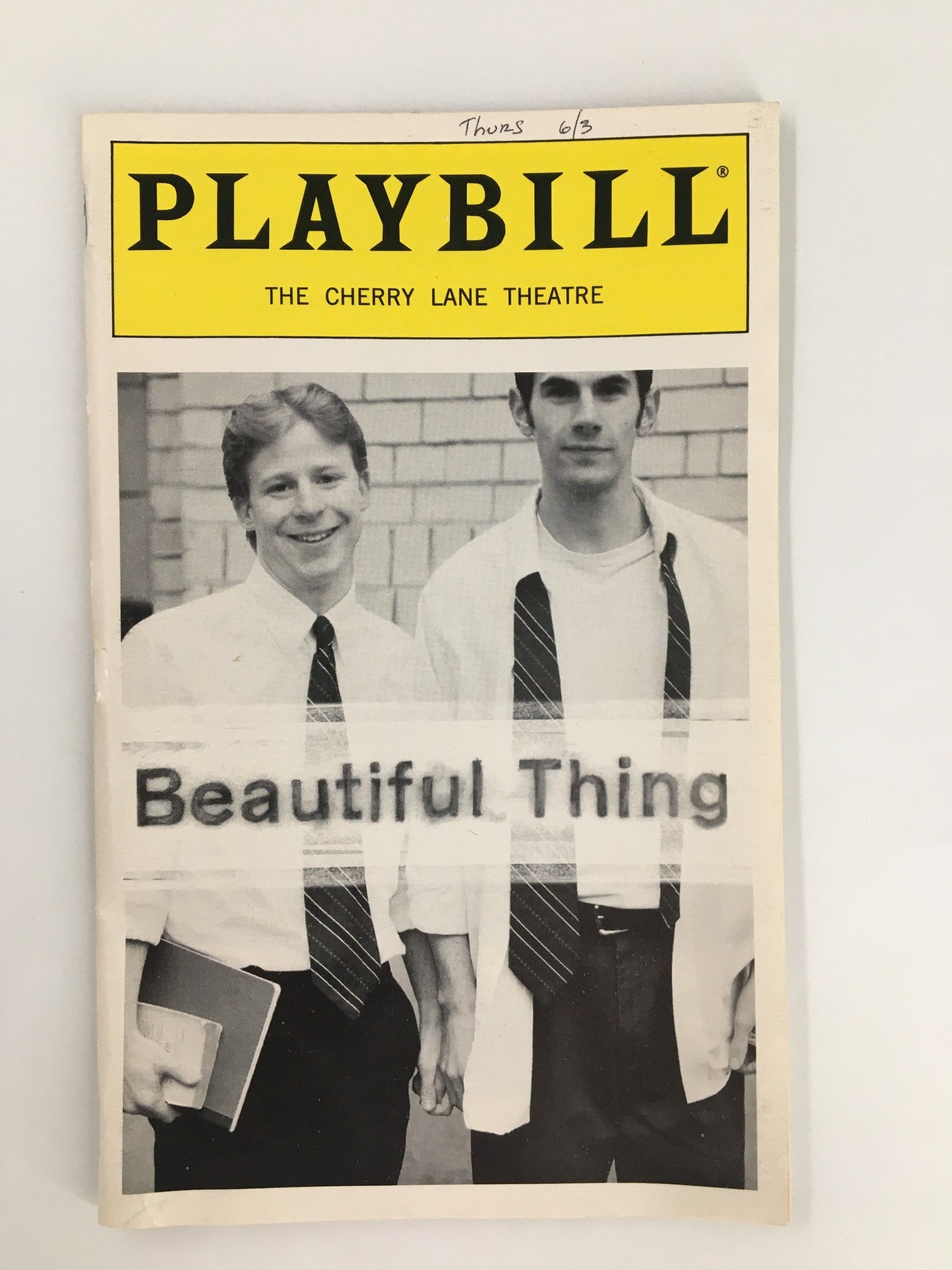 1999 Playbill The Cherry Lane Theatre Susan Bennett in Beautiful Thing