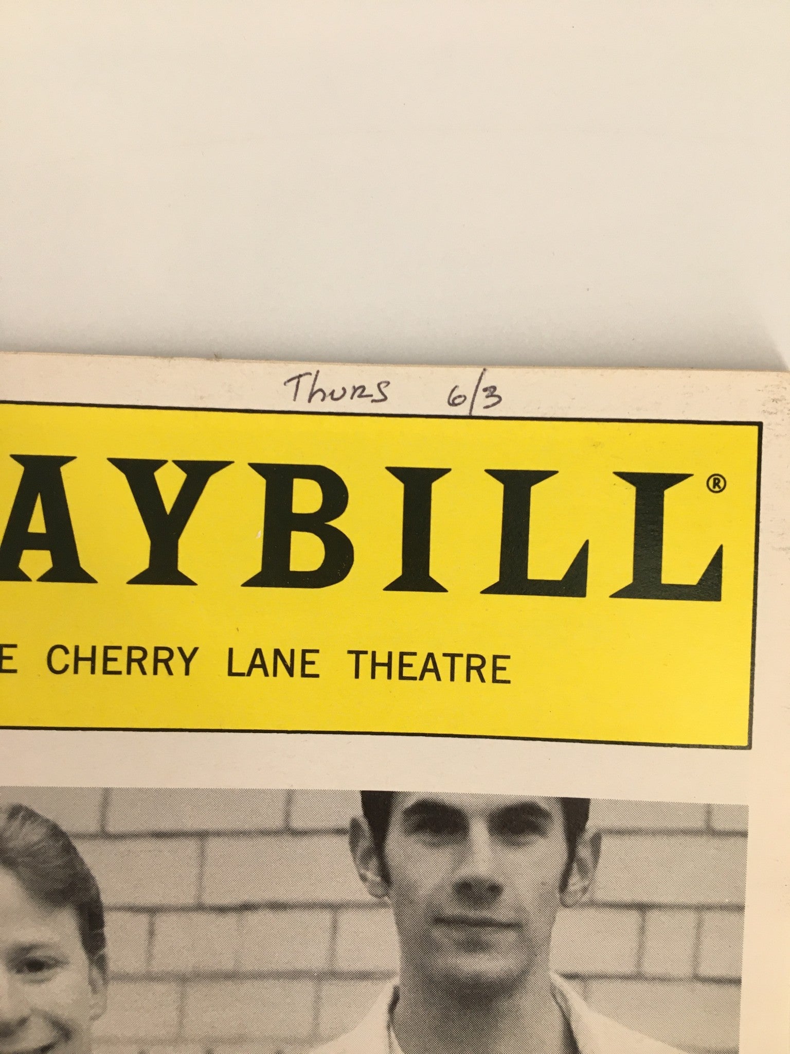 1999 Playbill The Cherry Lane Theatre Susan Bennett in Beautiful Thing