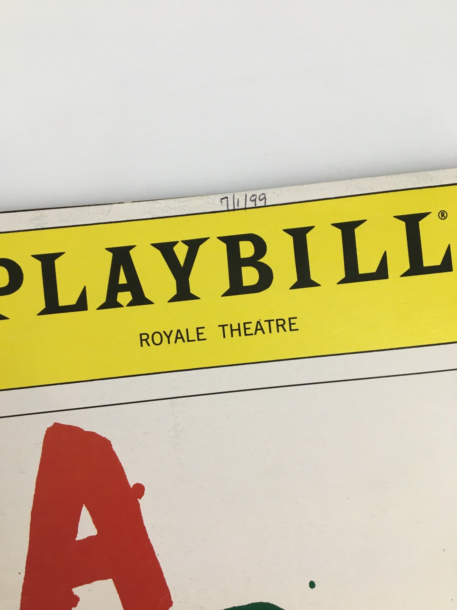 1999 Playbill Royale Theatre Buck Henry, Wayne Knight in Art by Yasmina Reza