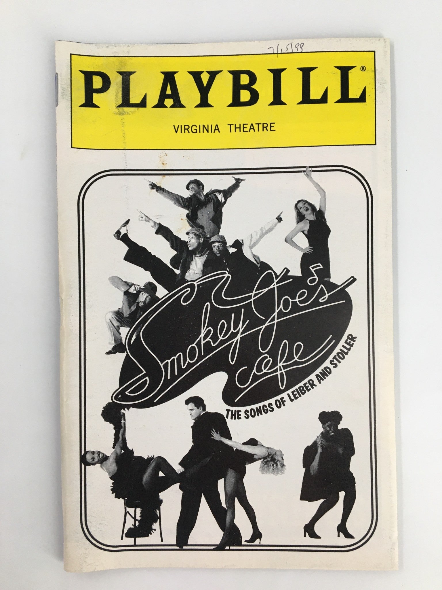 1999 Playbill Virginia Theatre Smokey Joe's Cafe The Songs of Leiber and Stoller