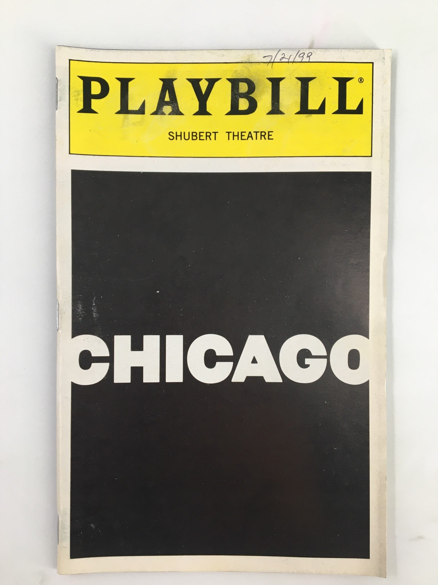 1999 Playbill Sam S. Shubert Theatre Charlotte d'Amboise in Chicago