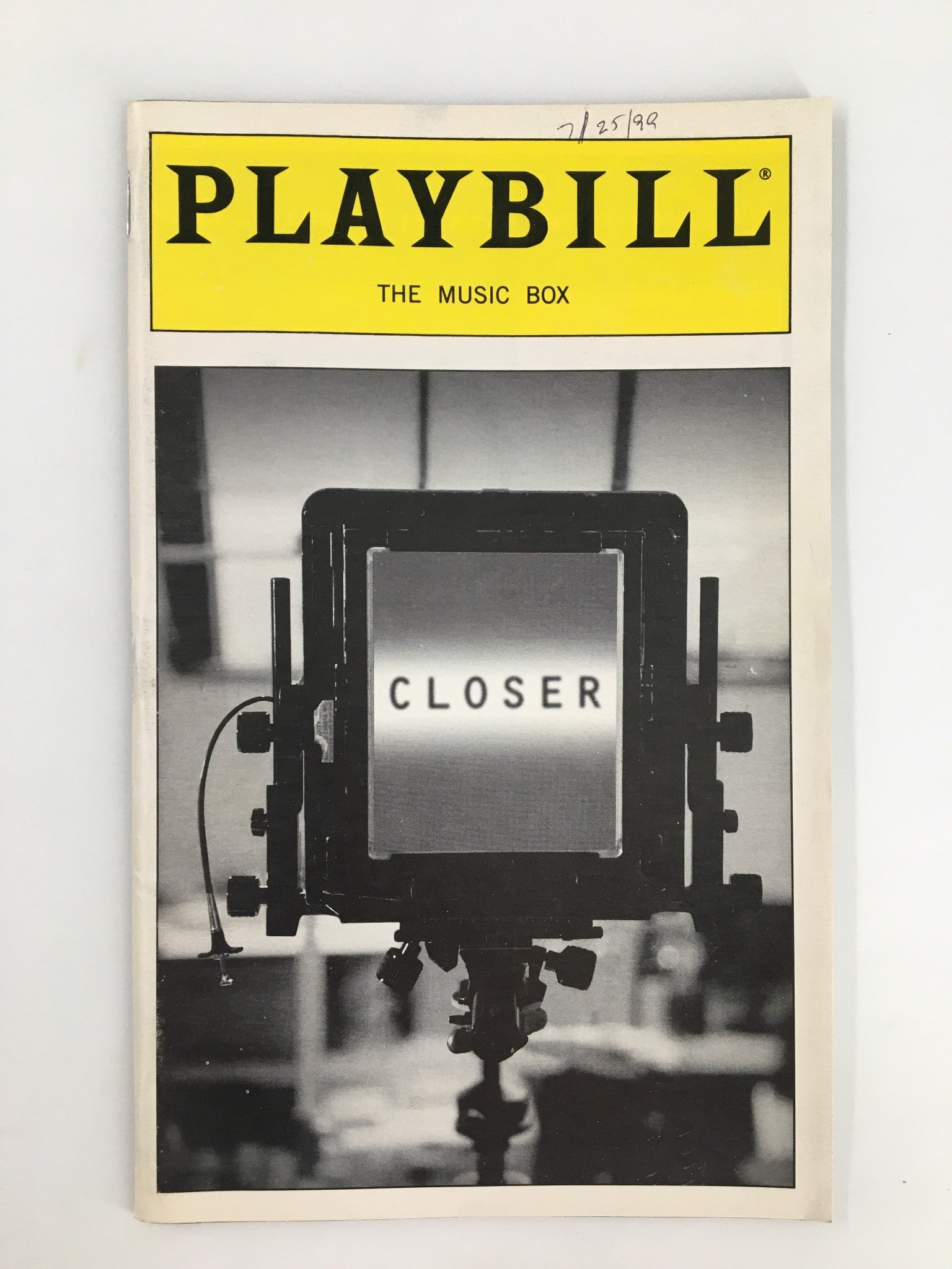 1999 Playbill The Music Box Polly Draper, Anna Friel in Closer by Patrick Marber