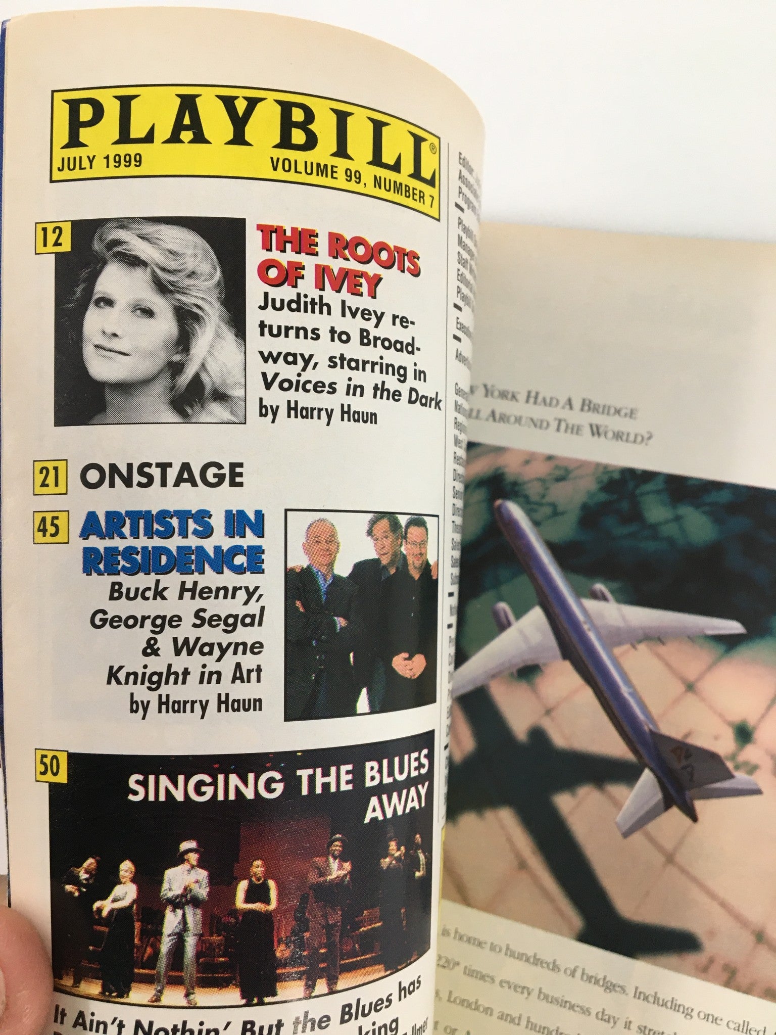 1999 Playbill The Music Box Polly Draper, Anna Friel in Closer by Patrick Marber