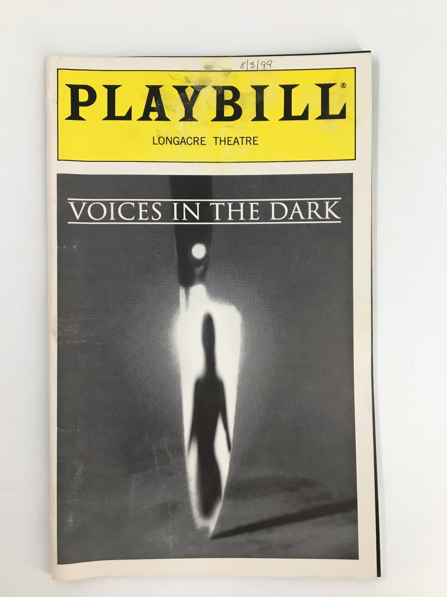 1999 Playbill Longacre Theatre Judith Ivey, John Ahlin in Voices in the Dark