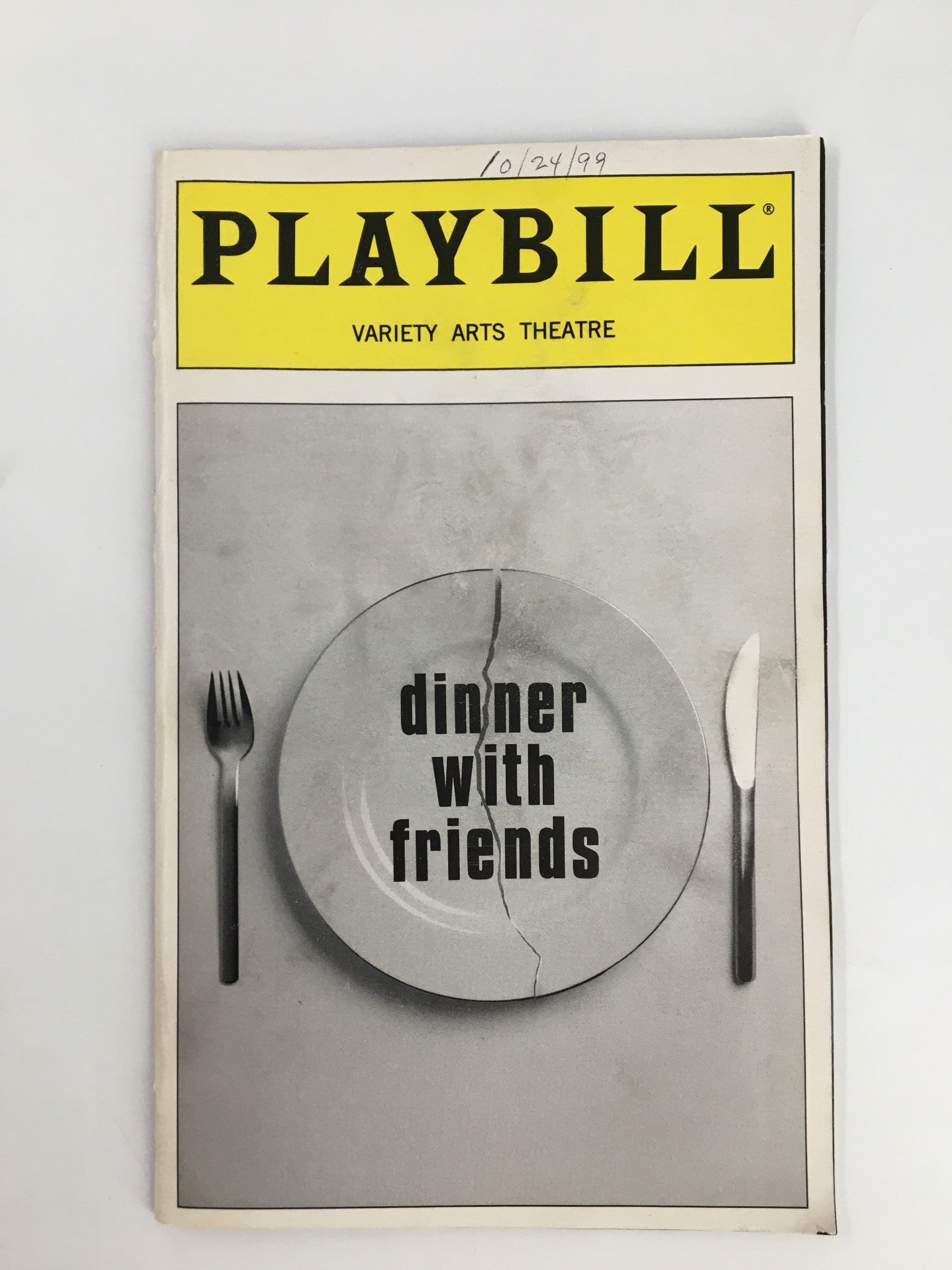 1999 Playbill Variety Arts Theatre Mathew Arkin in Dinner with Friends