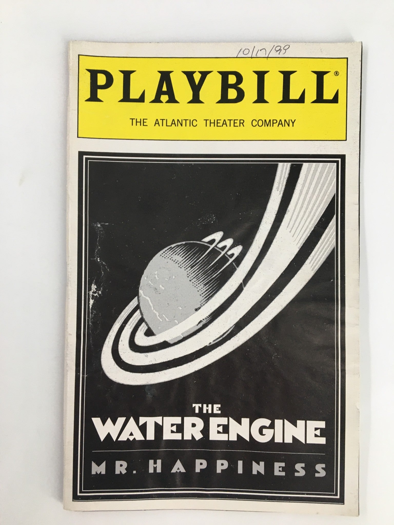 1999 Playbill Atlantic Theater Company The Water Engine and Mr. Happiness