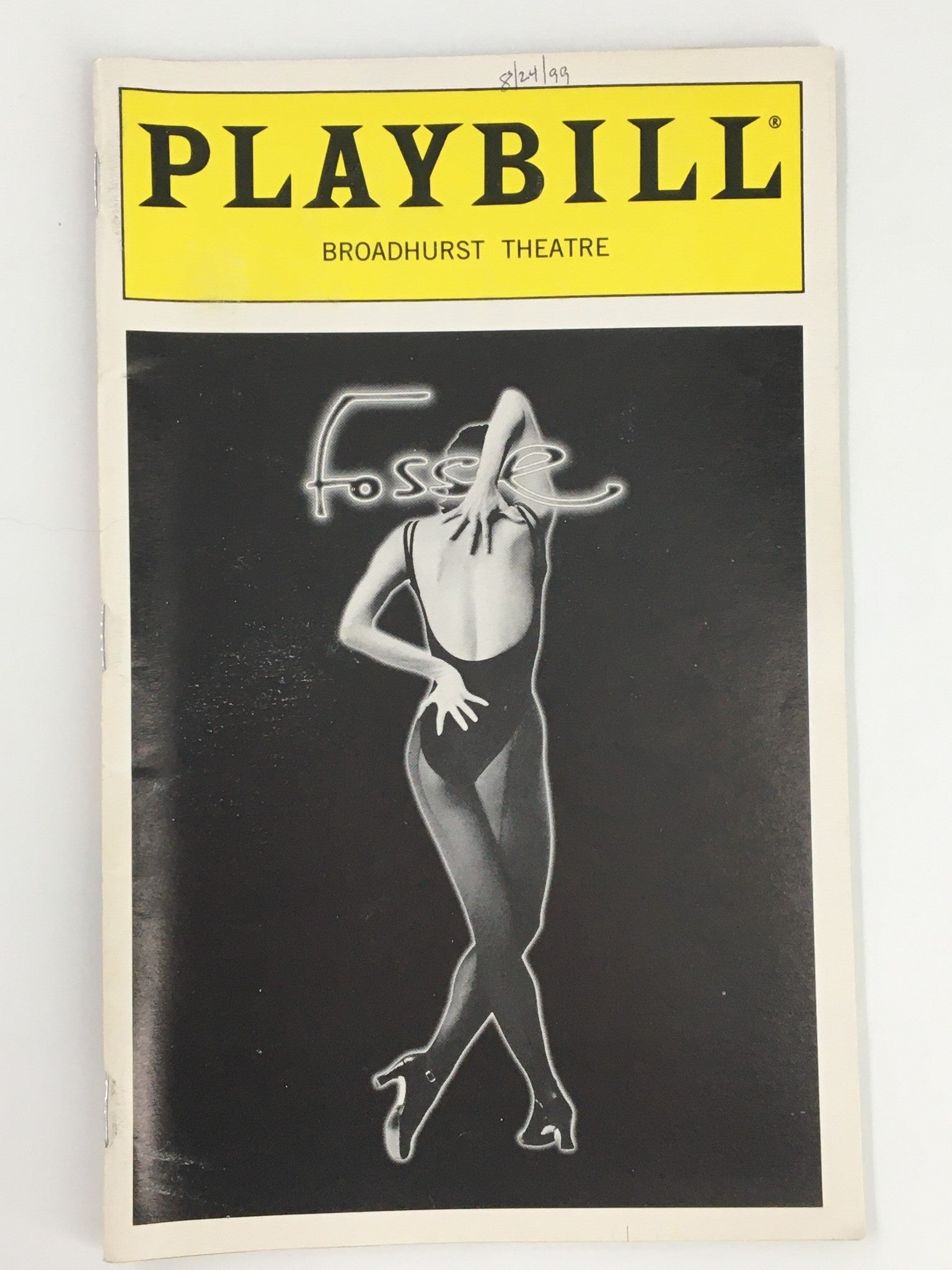 1999 Playbill Broadhurst Theatre Stephanie Pope, Eugene Fleming in Fosse