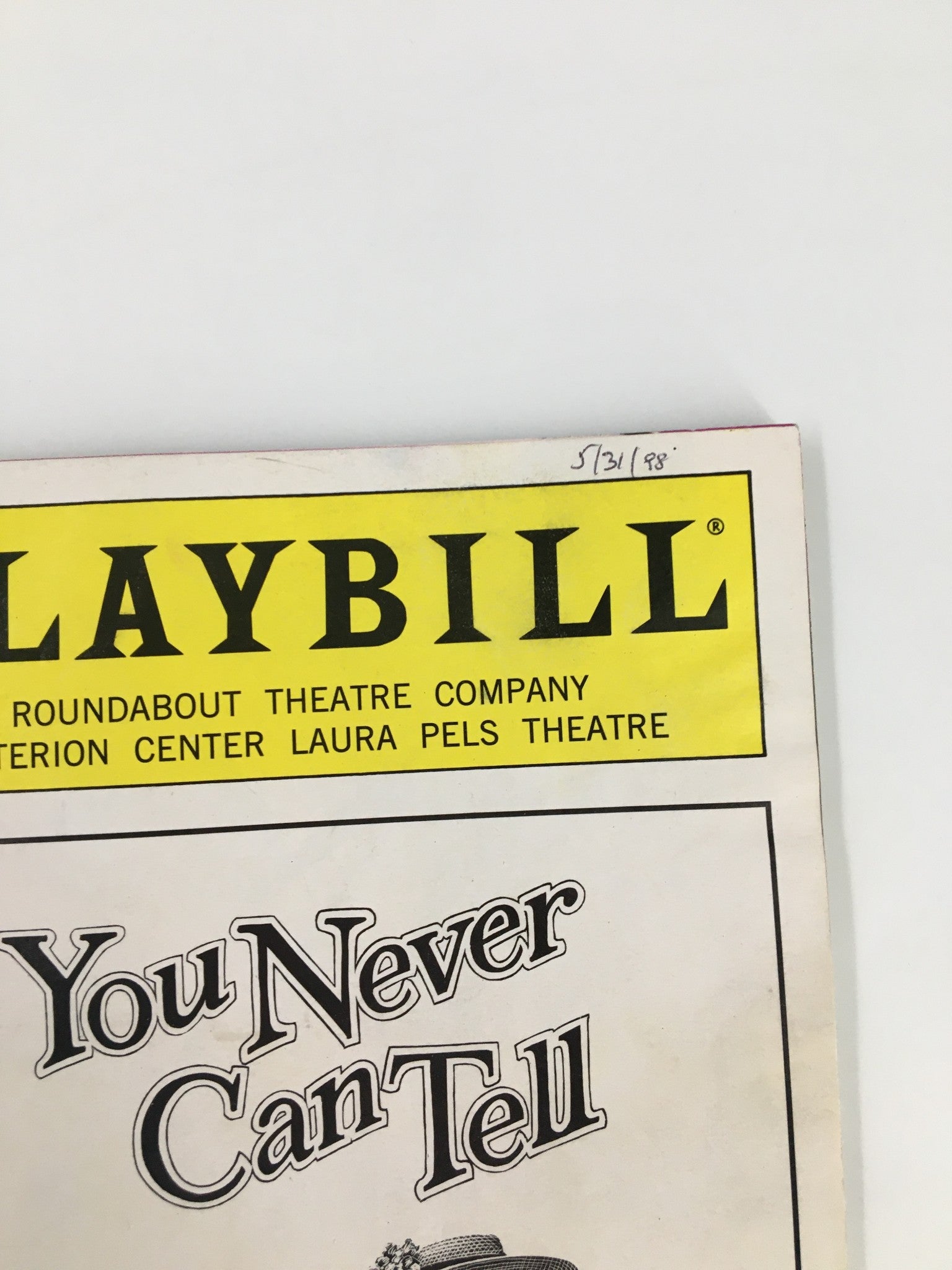 1998 Playbill Criterion Center Laura Pels Theatre Simon Jones You Never Can Tell