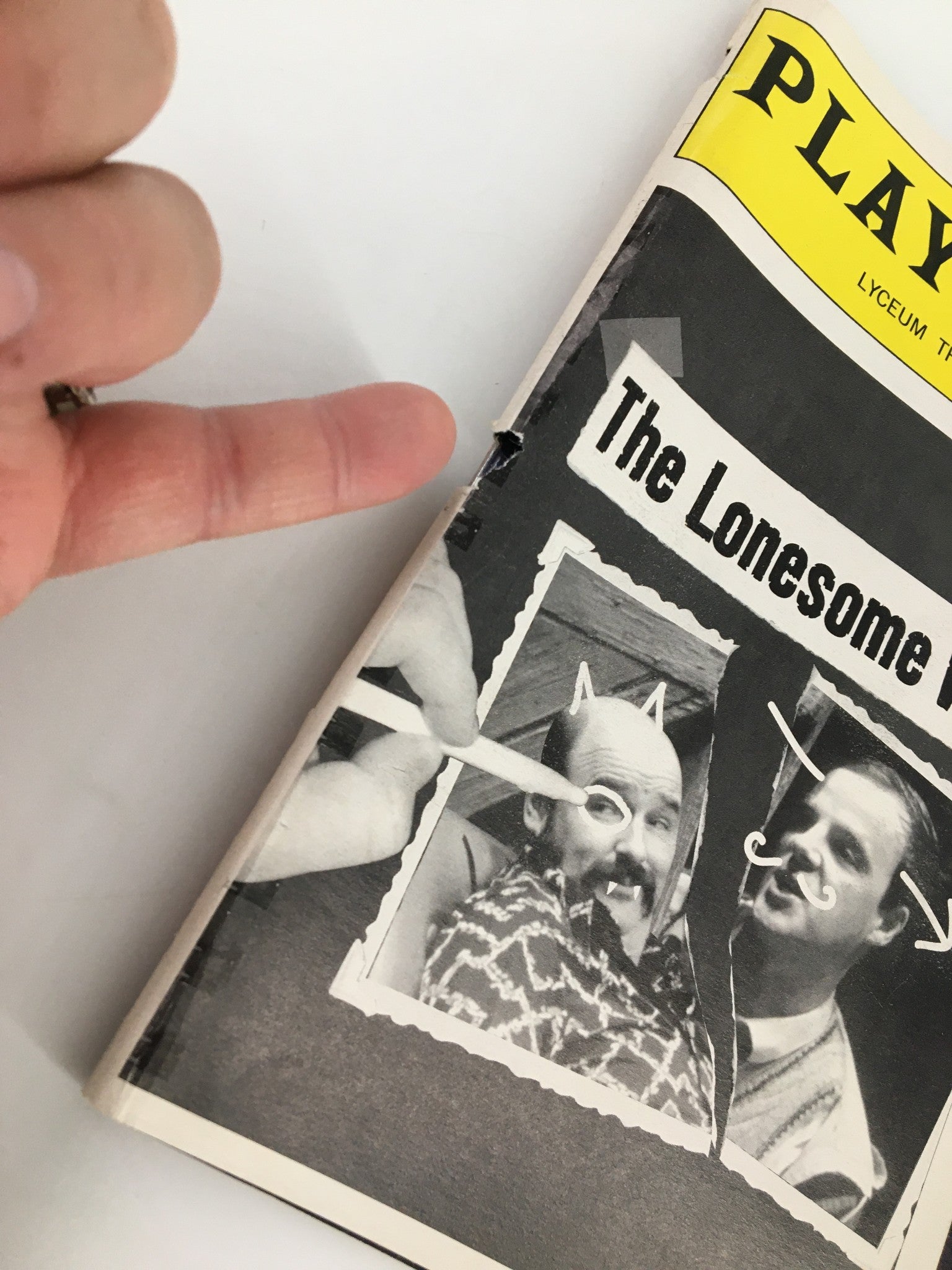 1999 Playbill Lyceum Theatre Dawn Bradfield, David Ganly in The Lonesoome West