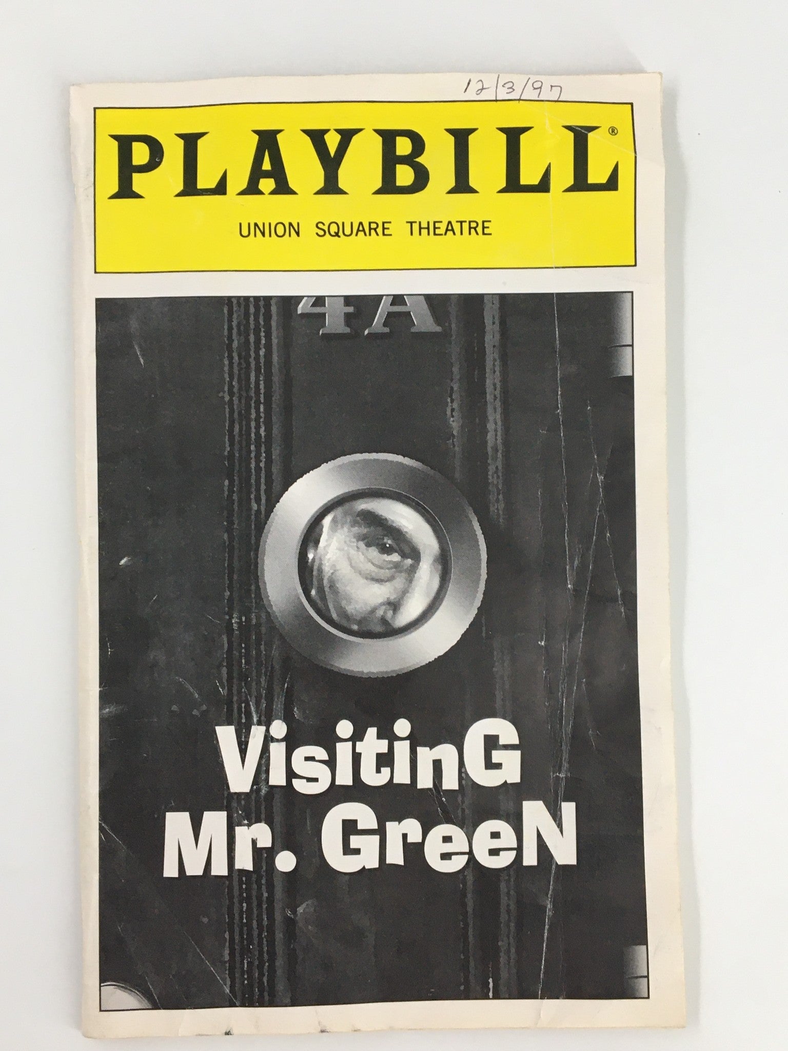 1997 Playbill Union Square Eli Wallach in Visiting Mr. Green by Jeff Baron