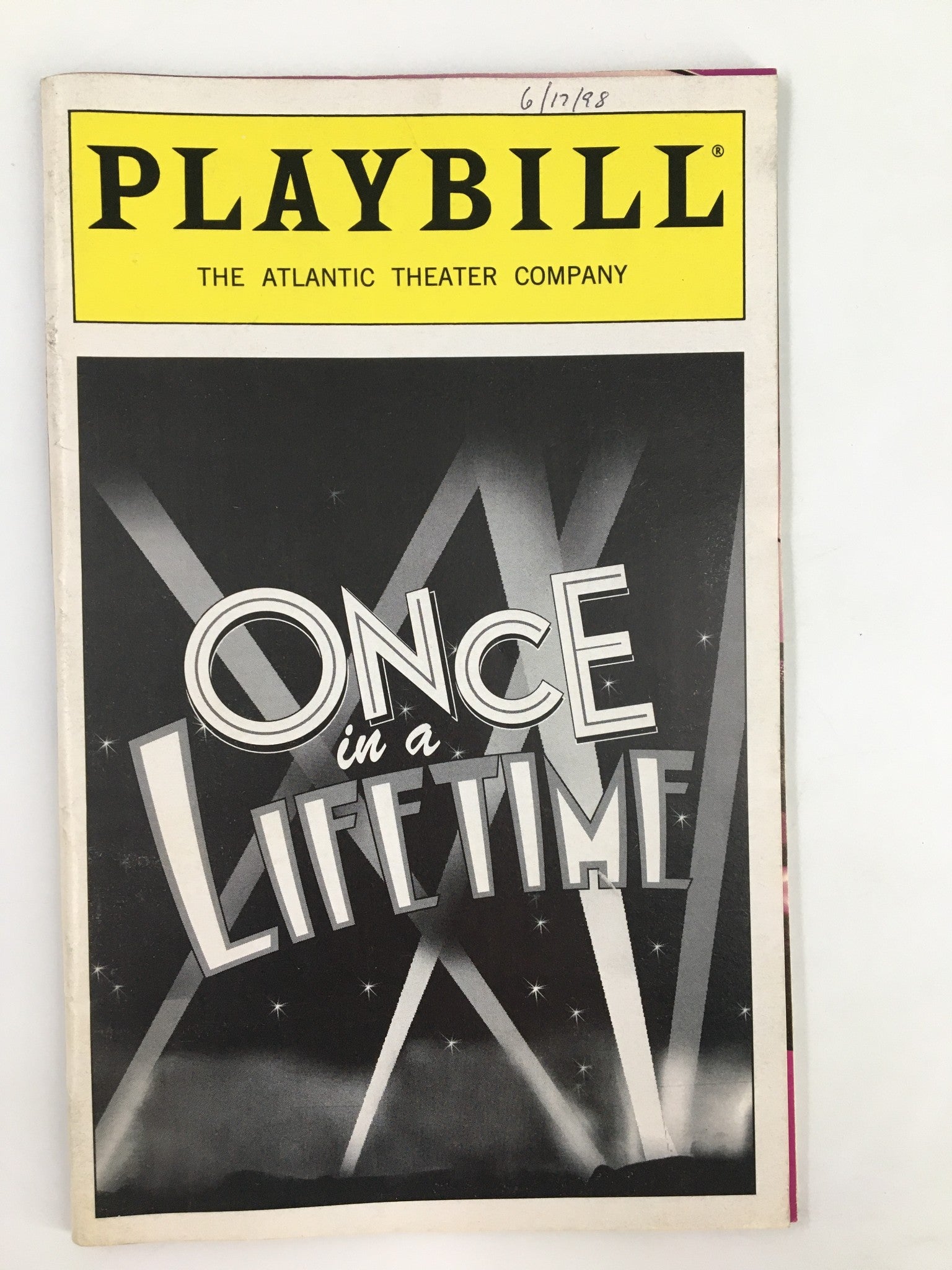 1998 Playbill Atlantic Theater Company Leslie Beatty in Once in a Lifetime