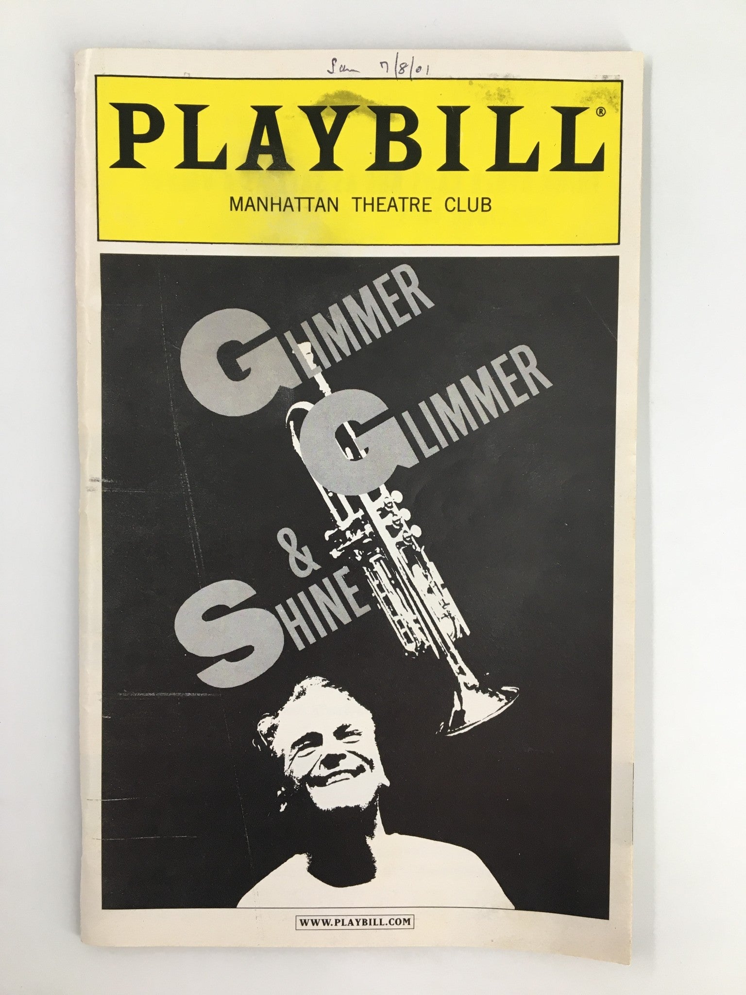 2001 Playbill Manhattan Theatre Club Scot Cohen in Glimmer, Glimmer and Shine