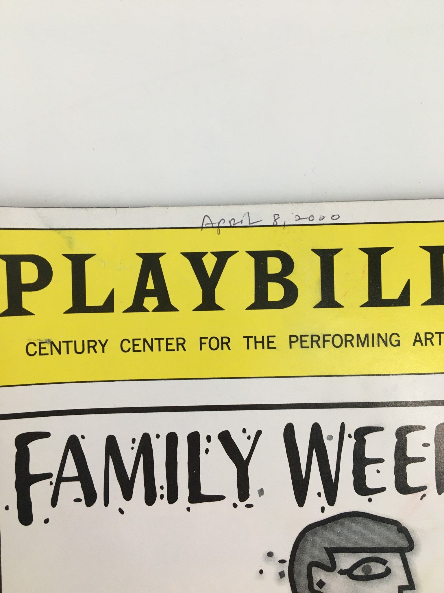 2000 Playbill Century Center for Performing Arts Carol Kane in Family Week