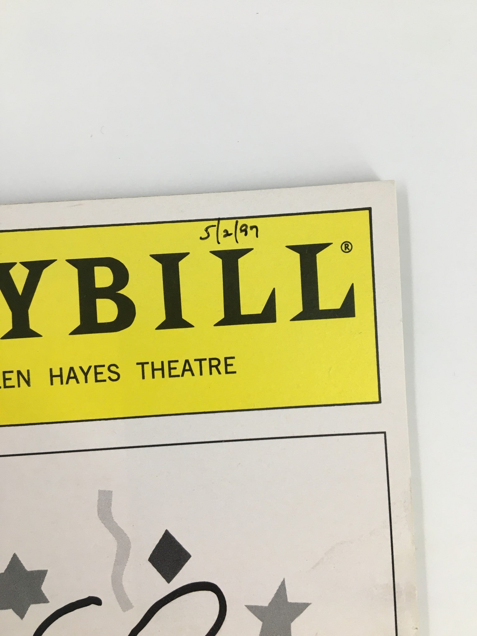 1991 Playbill The Helen Hayes Theatre Paul Rudd in The Last Night of Ballyhoo