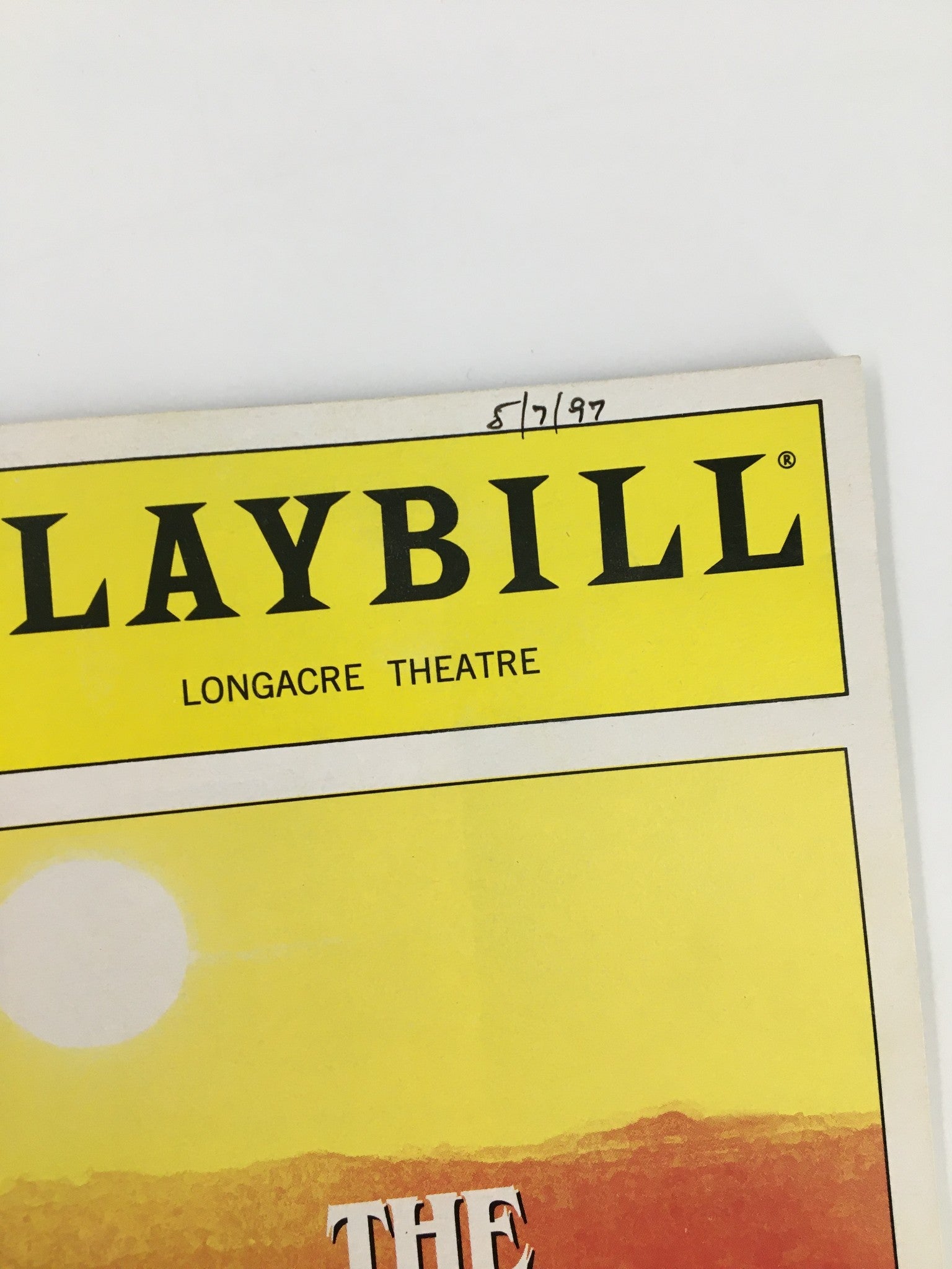 1997 Playbill Longacre Theatre Rip Torn in The Young Man From Atlanta