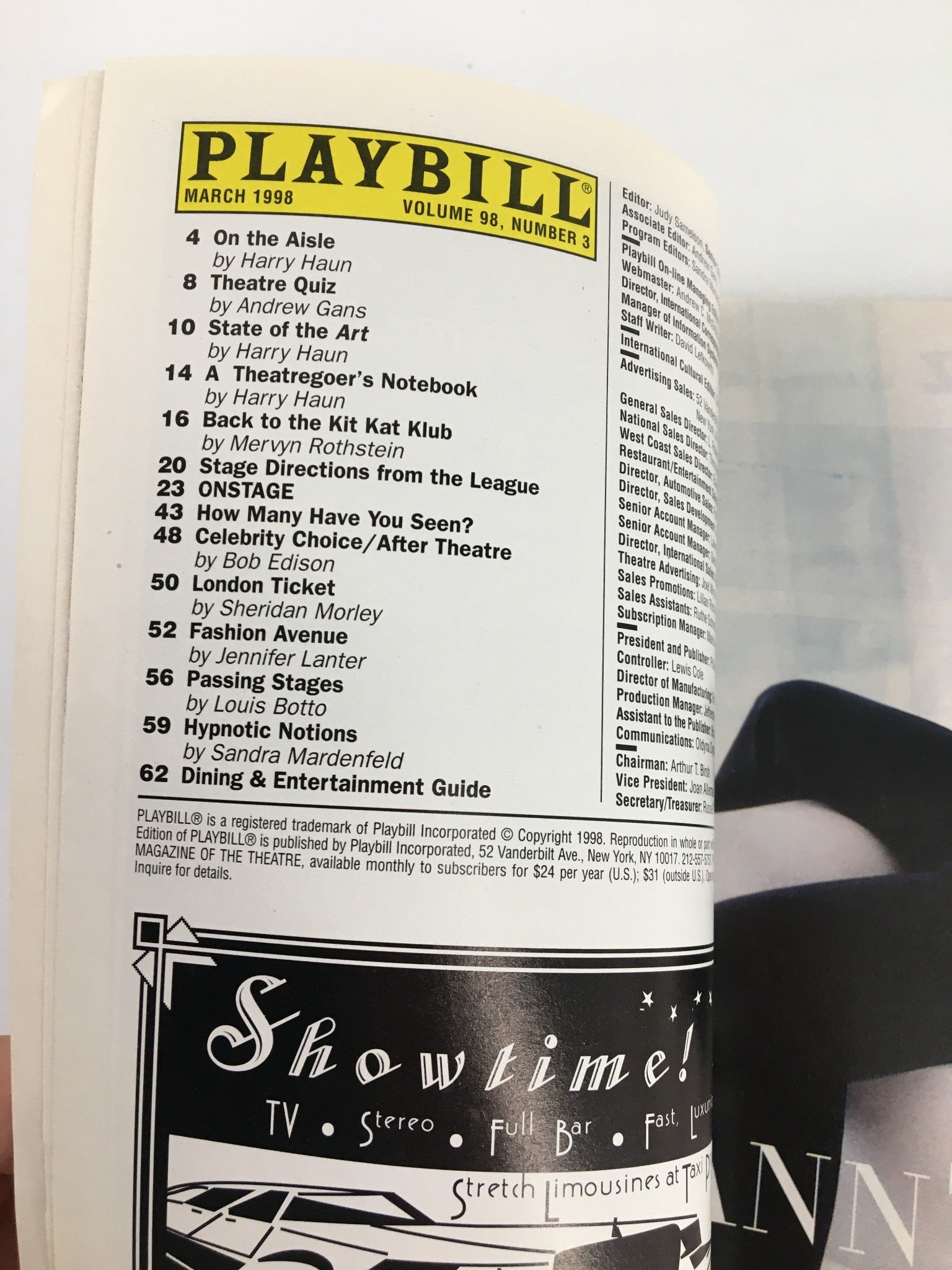 1998 Playbill Laura Pels Theatre Mark Linn-Baker in A Flea in her Ear