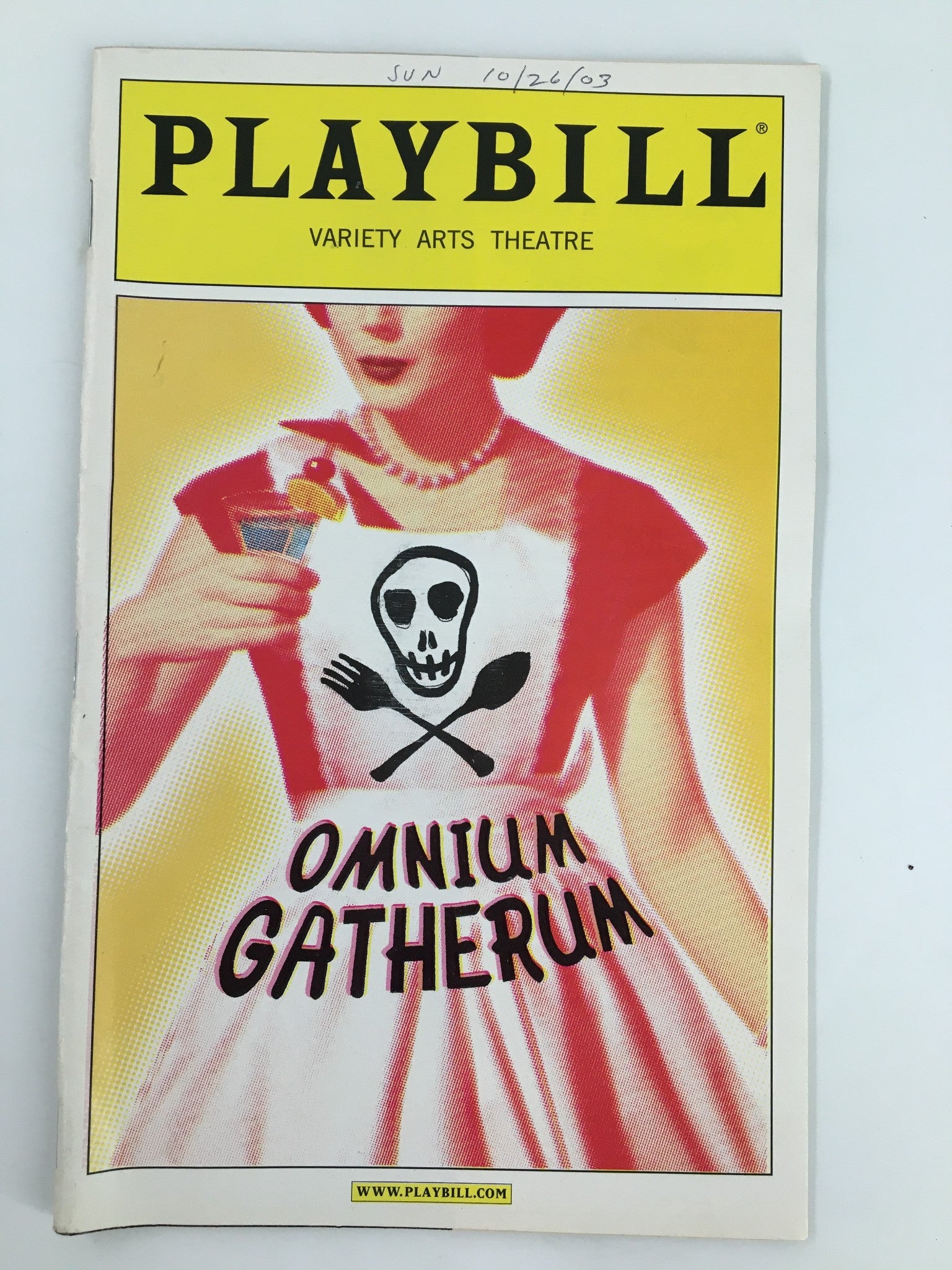 2003 Playbill Variety Arts Theatre Theresa Rebeck in Omnium Gatherum