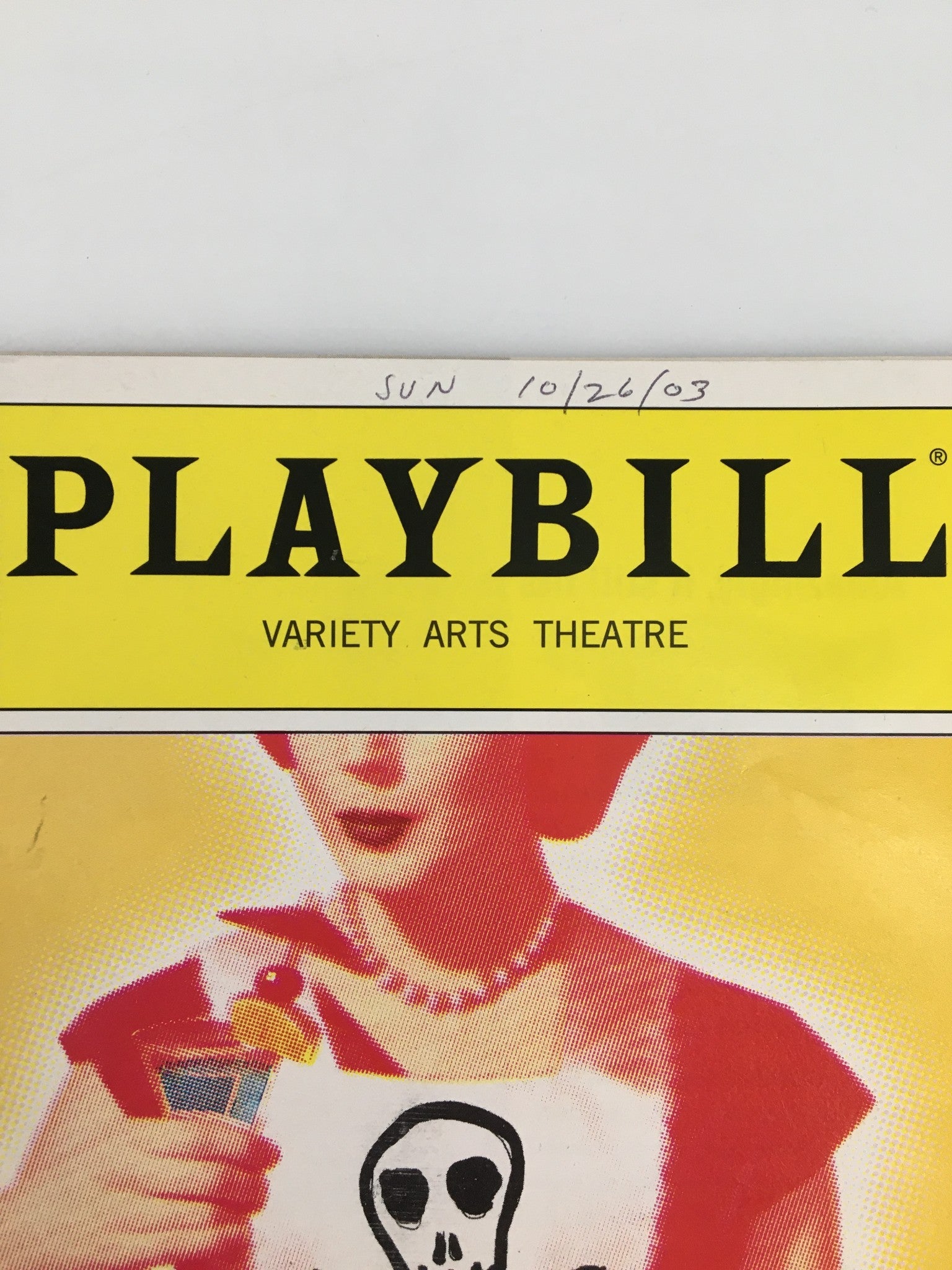 2003 Playbill Variety Arts Theatre Theresa Rebeck in Omnium Gatherum