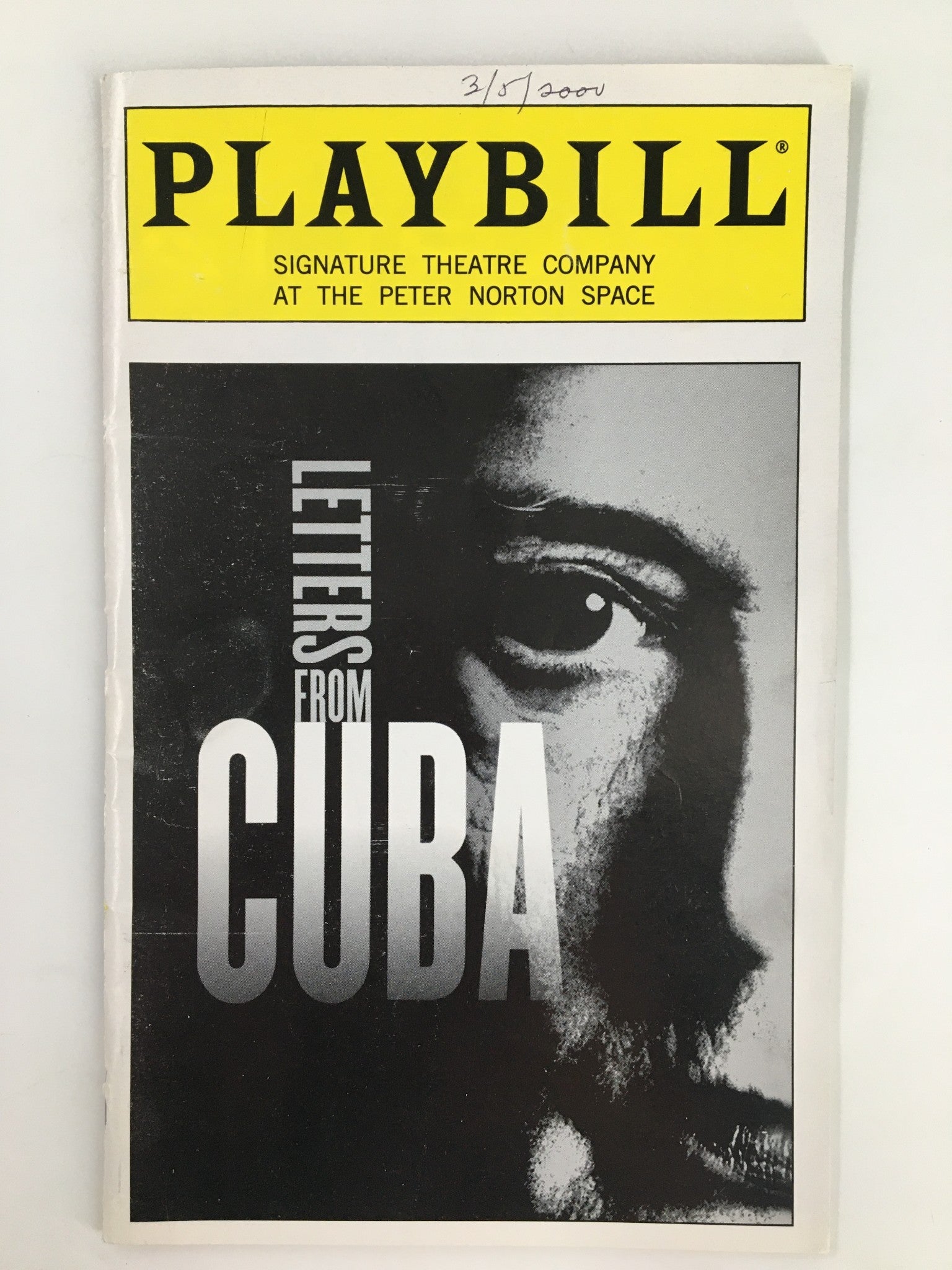 2000 Playbill Signature Theatre Company Chris De Oni in Letters from Cuba