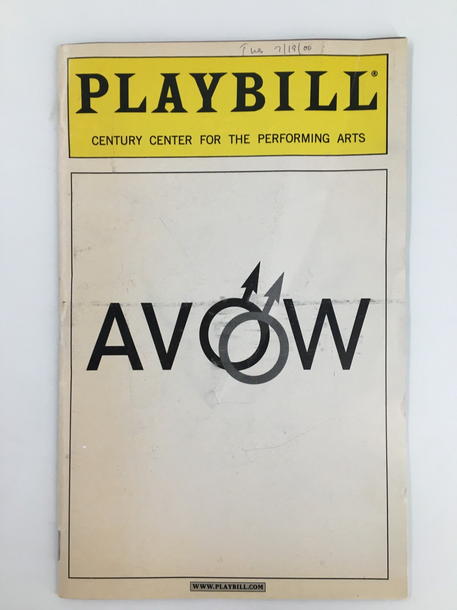 2000 Playbill Century Center for the Performing Arts Jane Powell in Avow