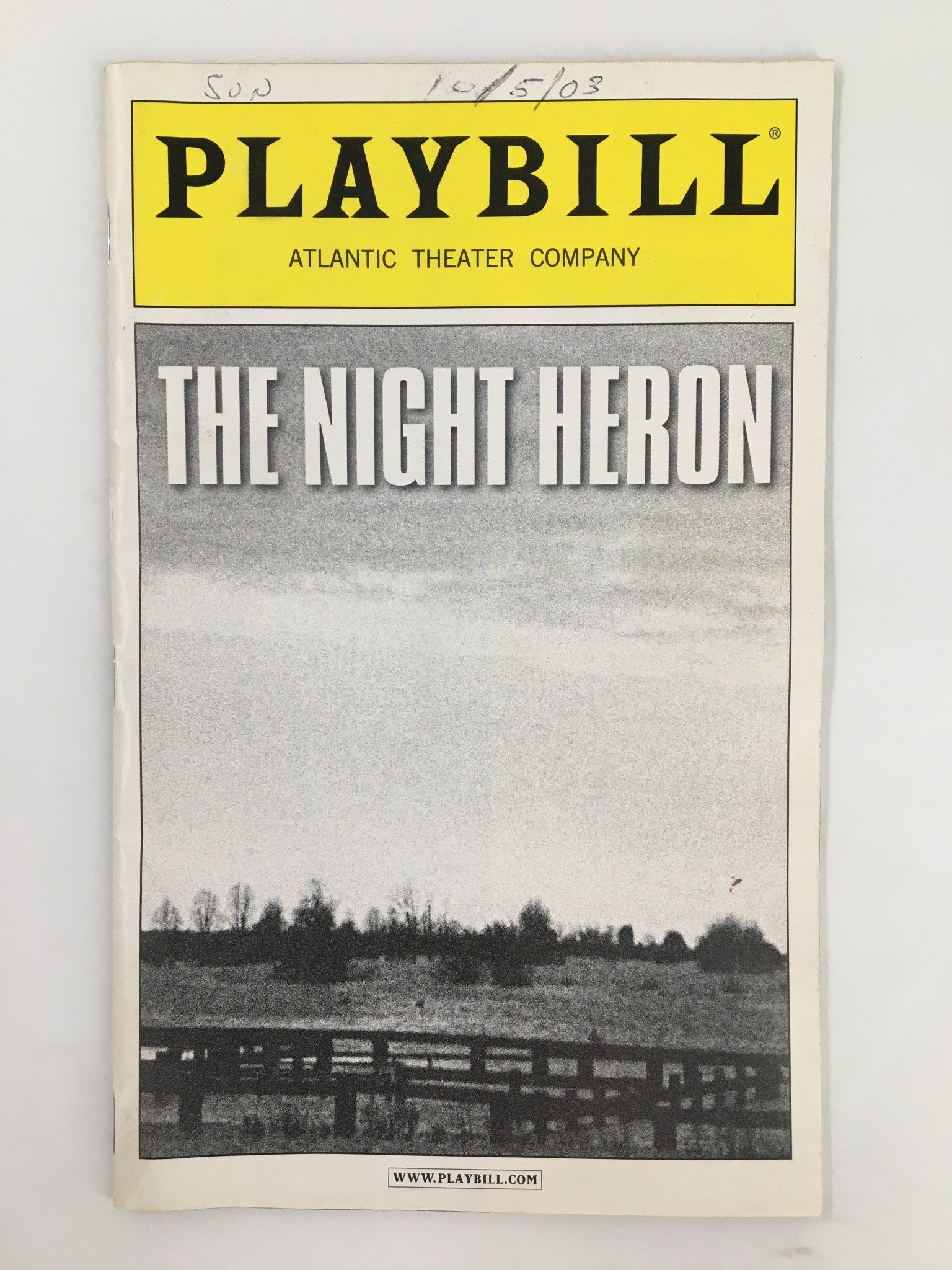 2003 Playbill Atlantic Theater Company Chris Bauer in The Night Heron