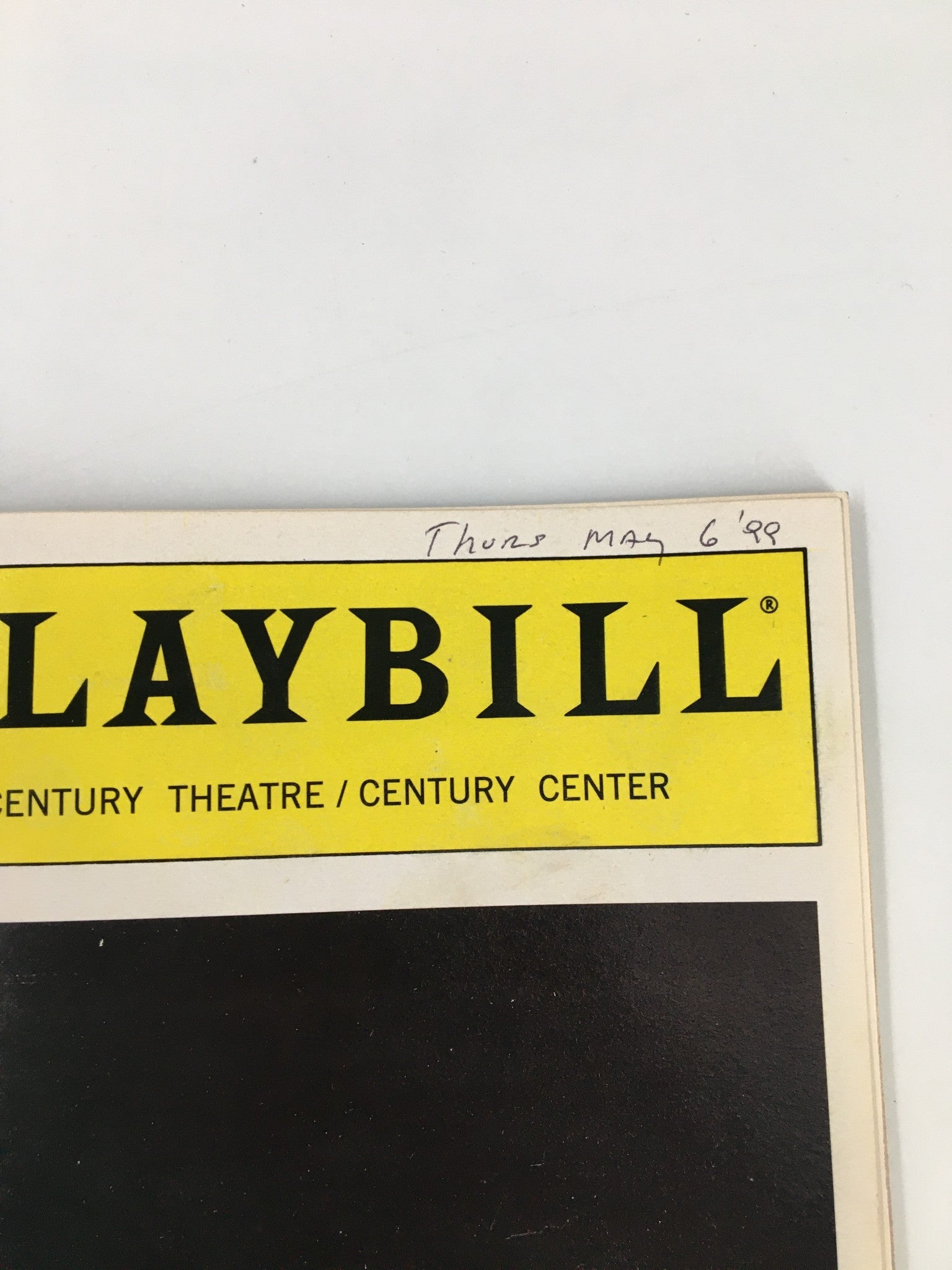 1999 Playbill Century Theatre David Alan Basche, Jodie Markell in Snakebit