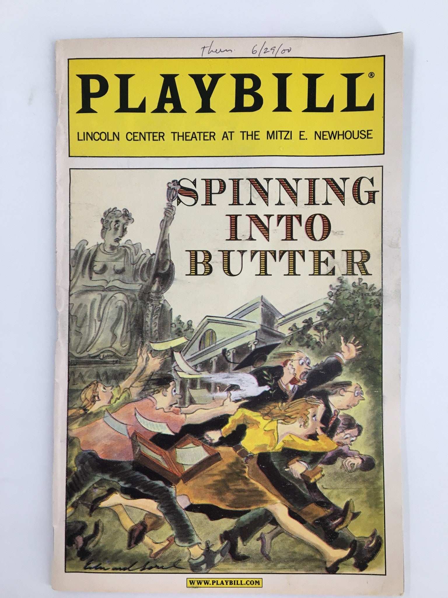 2000 Playbill Lincoln Center Theater Hope Davis in Spinning Into Butter