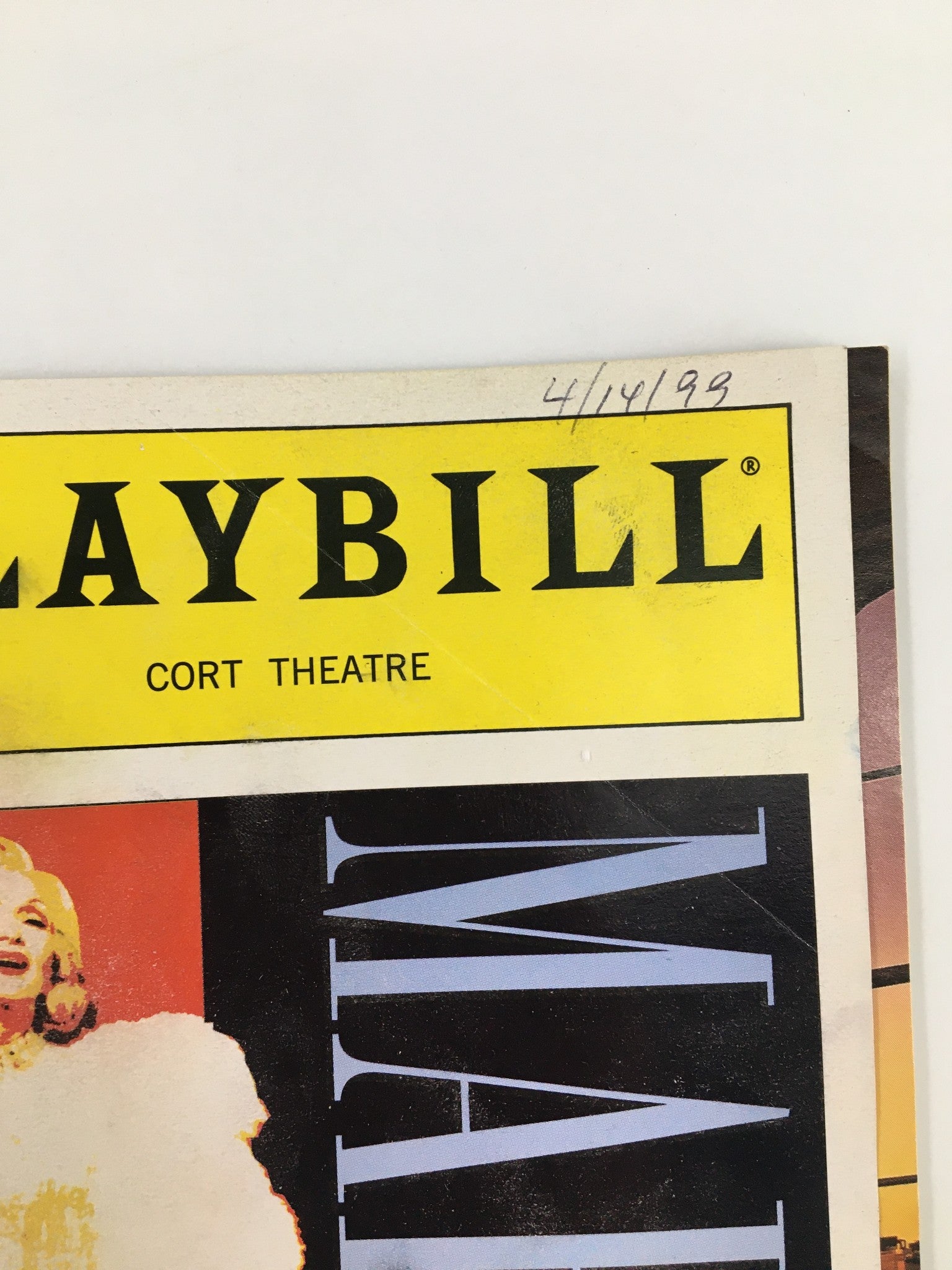 1999 Playbill Cort Theatre Sian Phillips, Margaret Whitton in Marlene