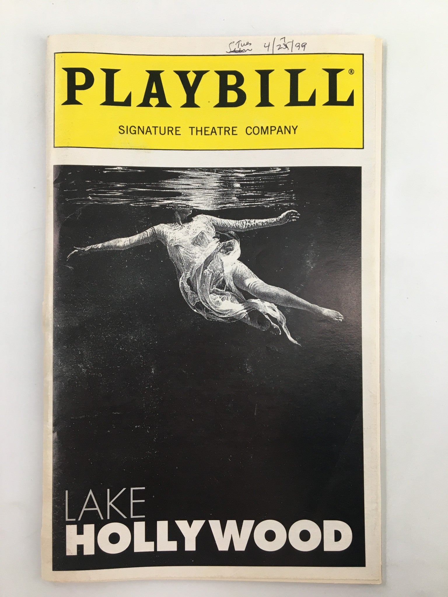 1999 Playbill Signature Theatre Company Kate Burton in Lake Hollywood