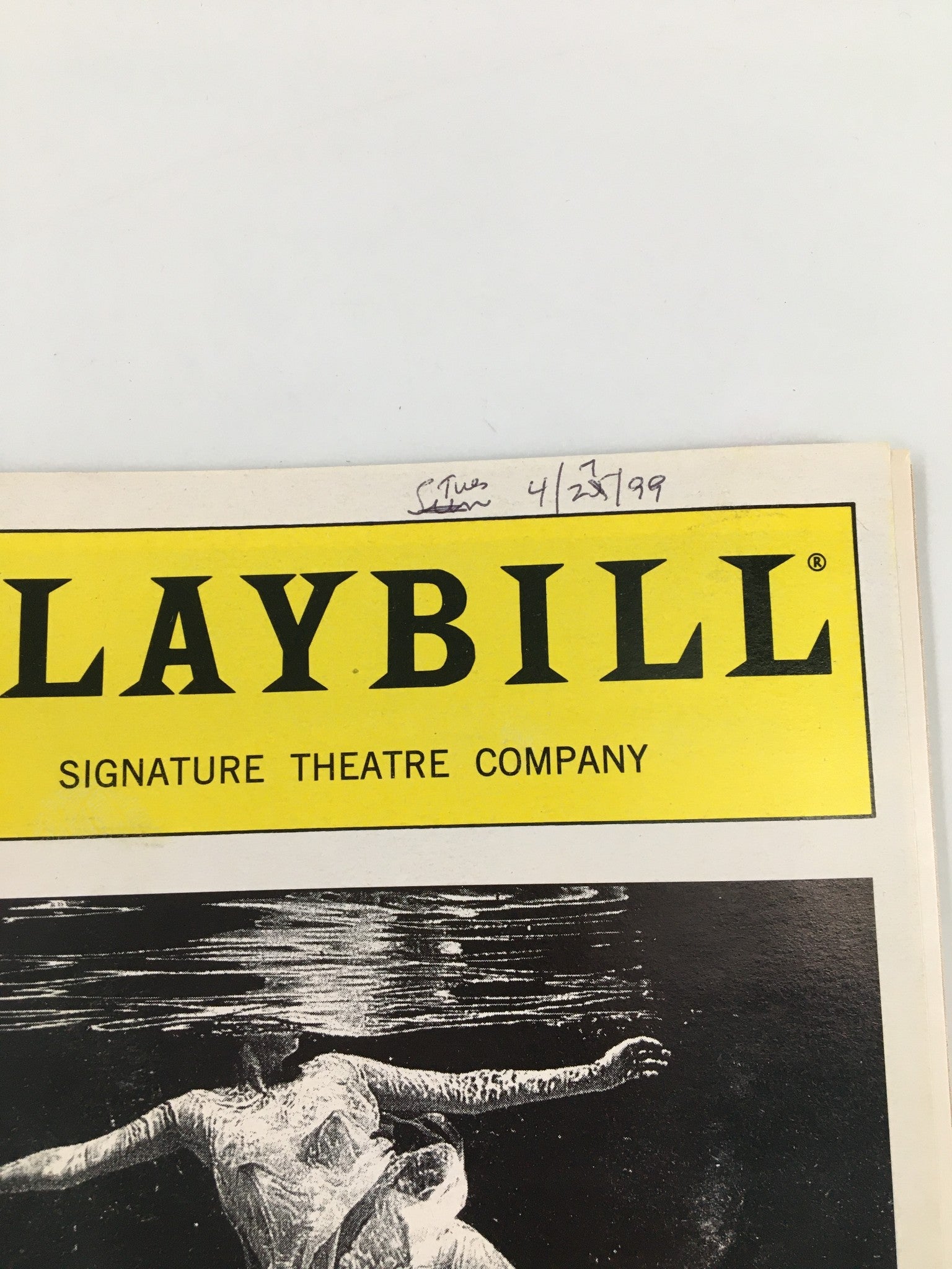 1999 Playbill Signature Theatre Company Kate Burton in Lake Hollywood