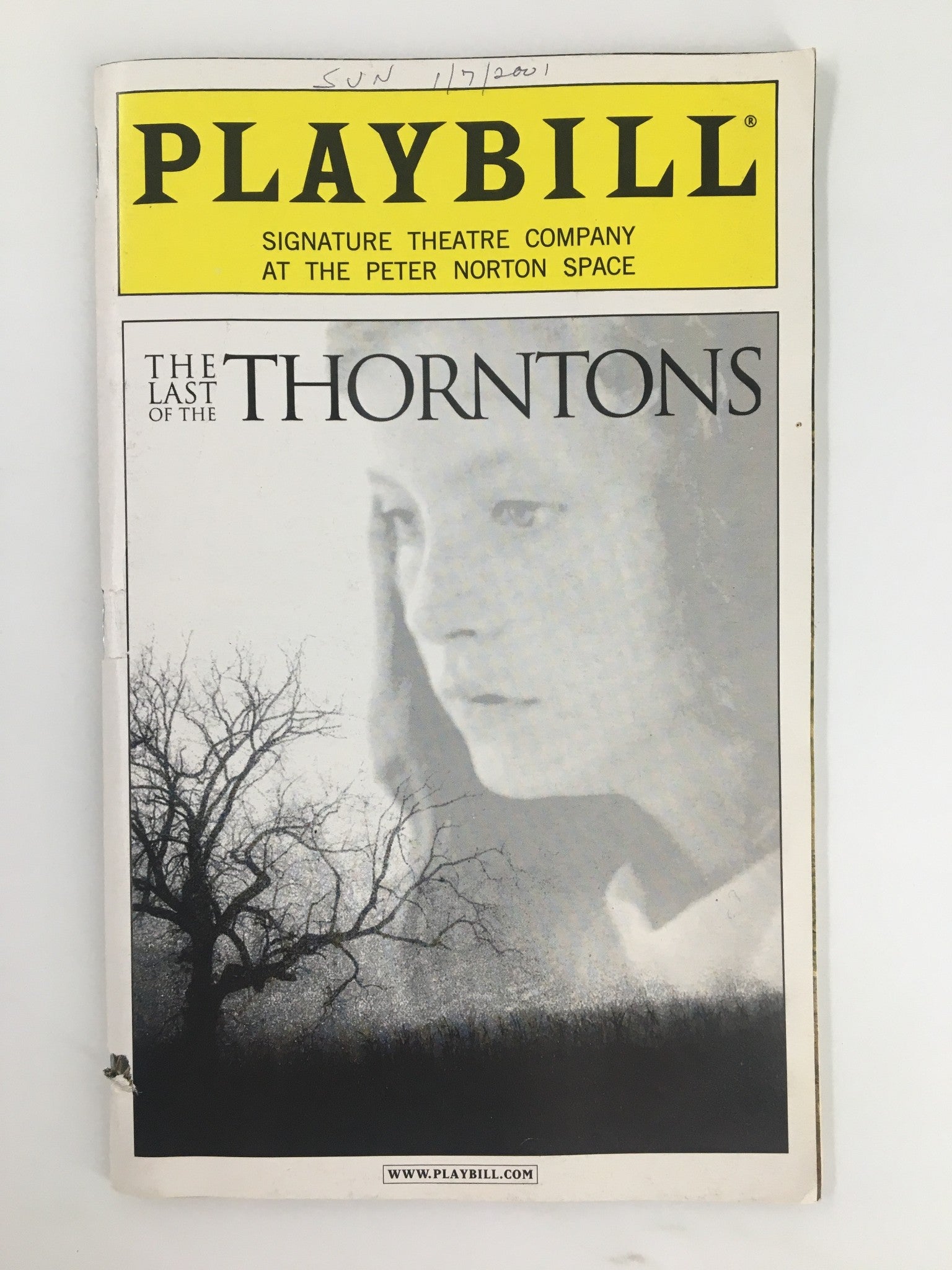 2000 Playbill The Peter Norton Space Mason Adams in The Last of the Thorntons