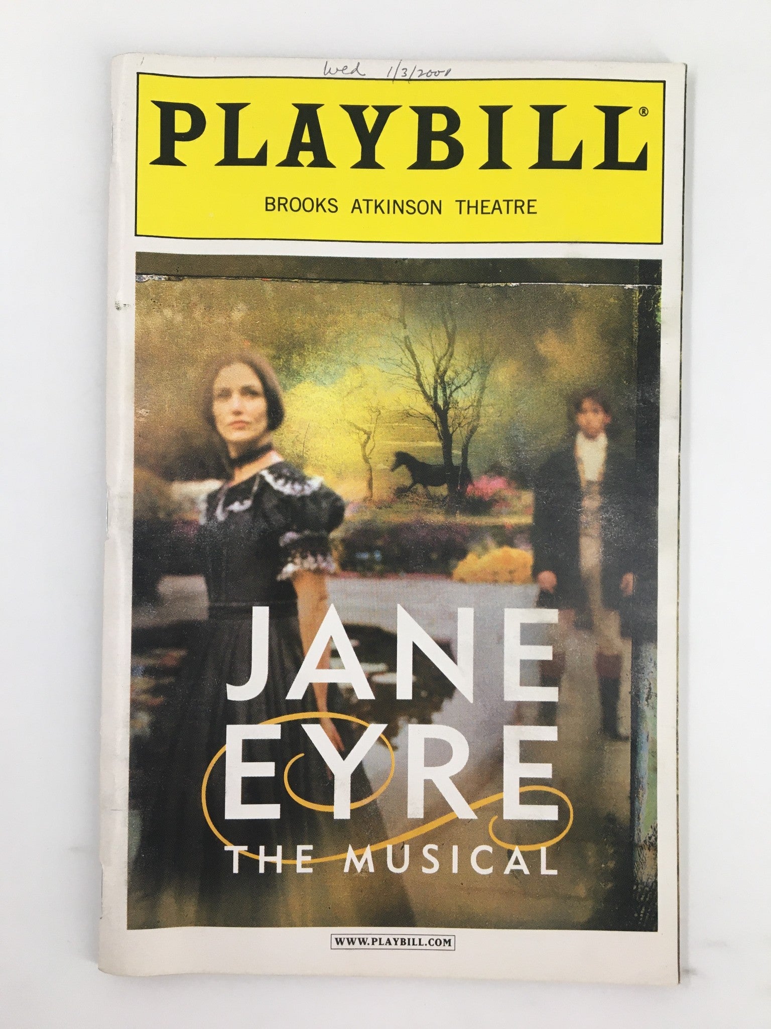 2000 Playbill Brooks Atkinson Theatre Marla Schaffel, James Barbour in Jane Eyre