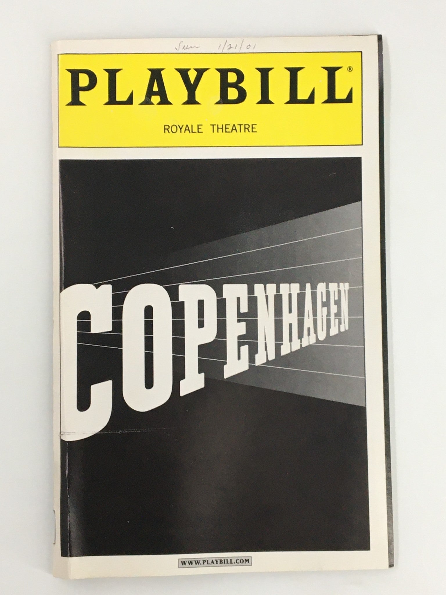 2001 Playbill Royale Theatre Philip Bosco, Michael Cumpsty in Copenhagen