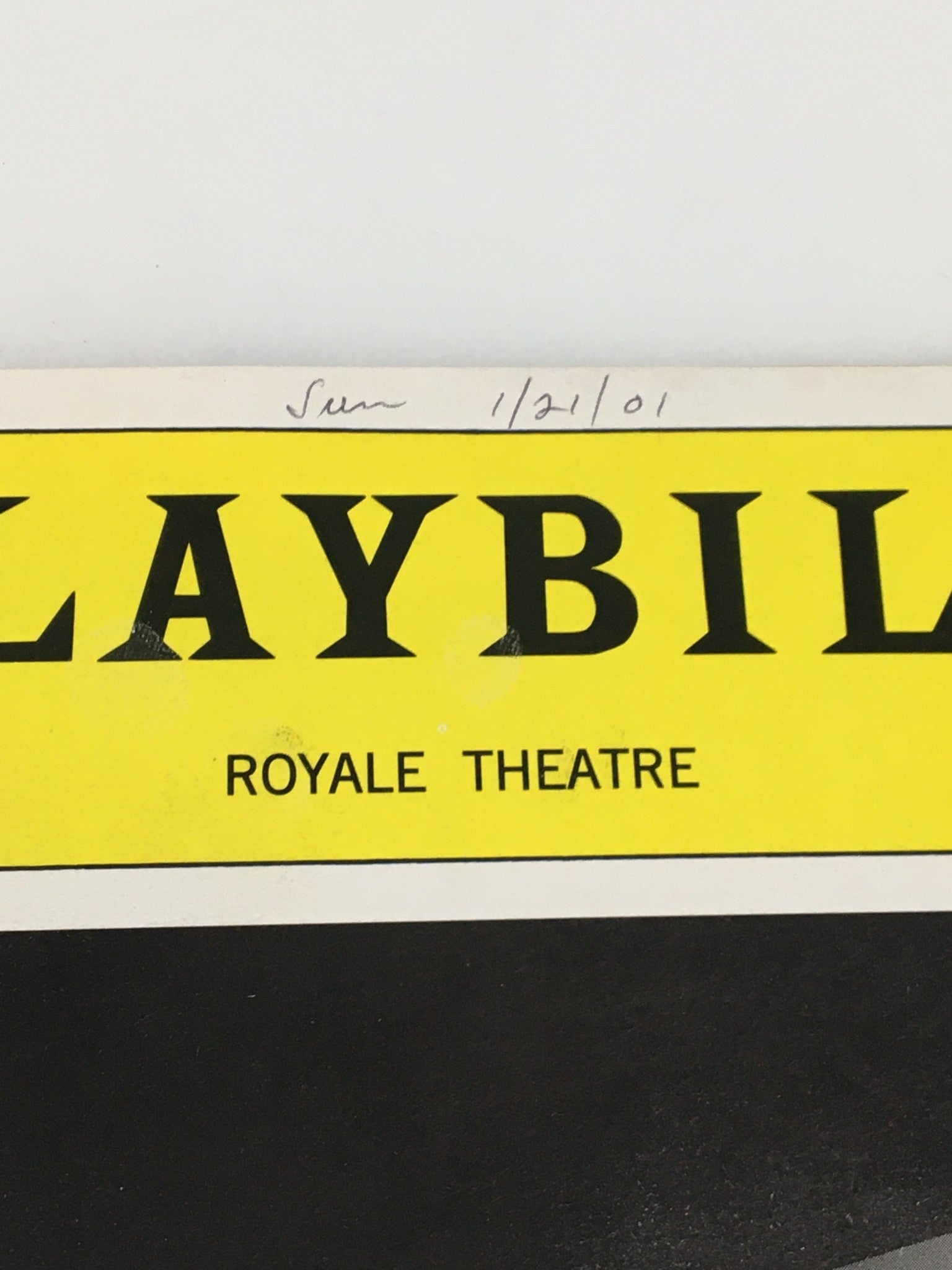 2001 Playbill Royale Theatre Philip Bosco, Michael Cumpsty in Copenhagen