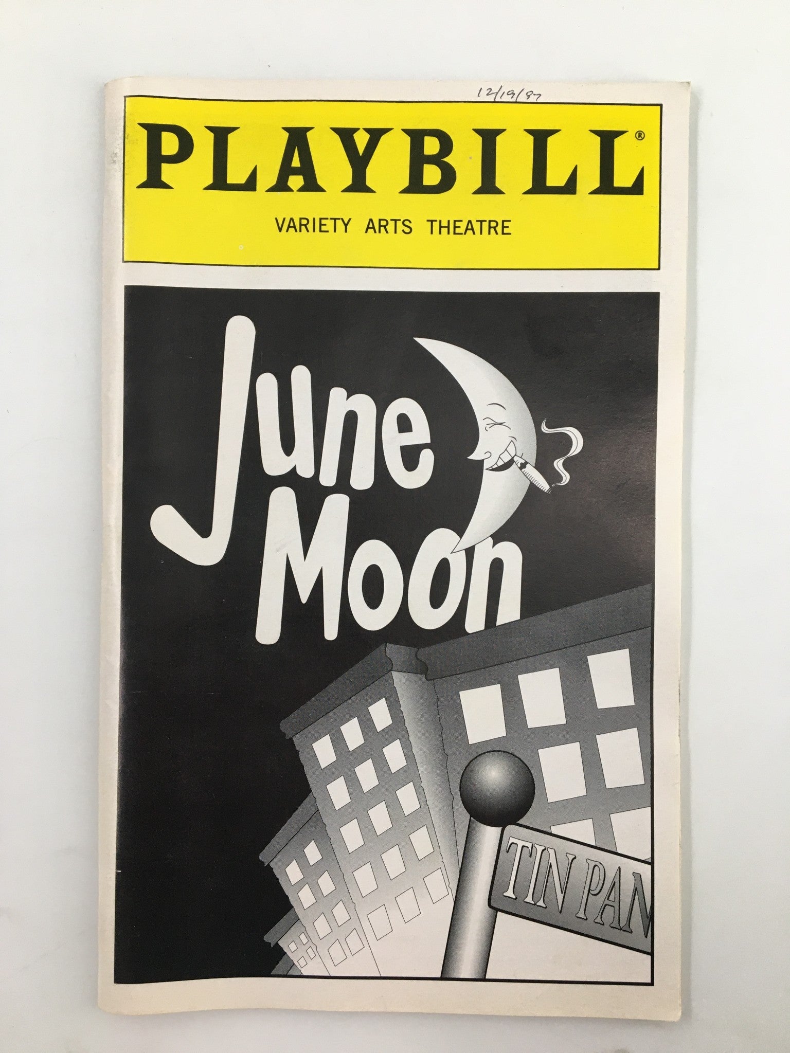 1997 Playbill Variety Arts Theatre Robert Ari, Becky Ann Baker in June Moon