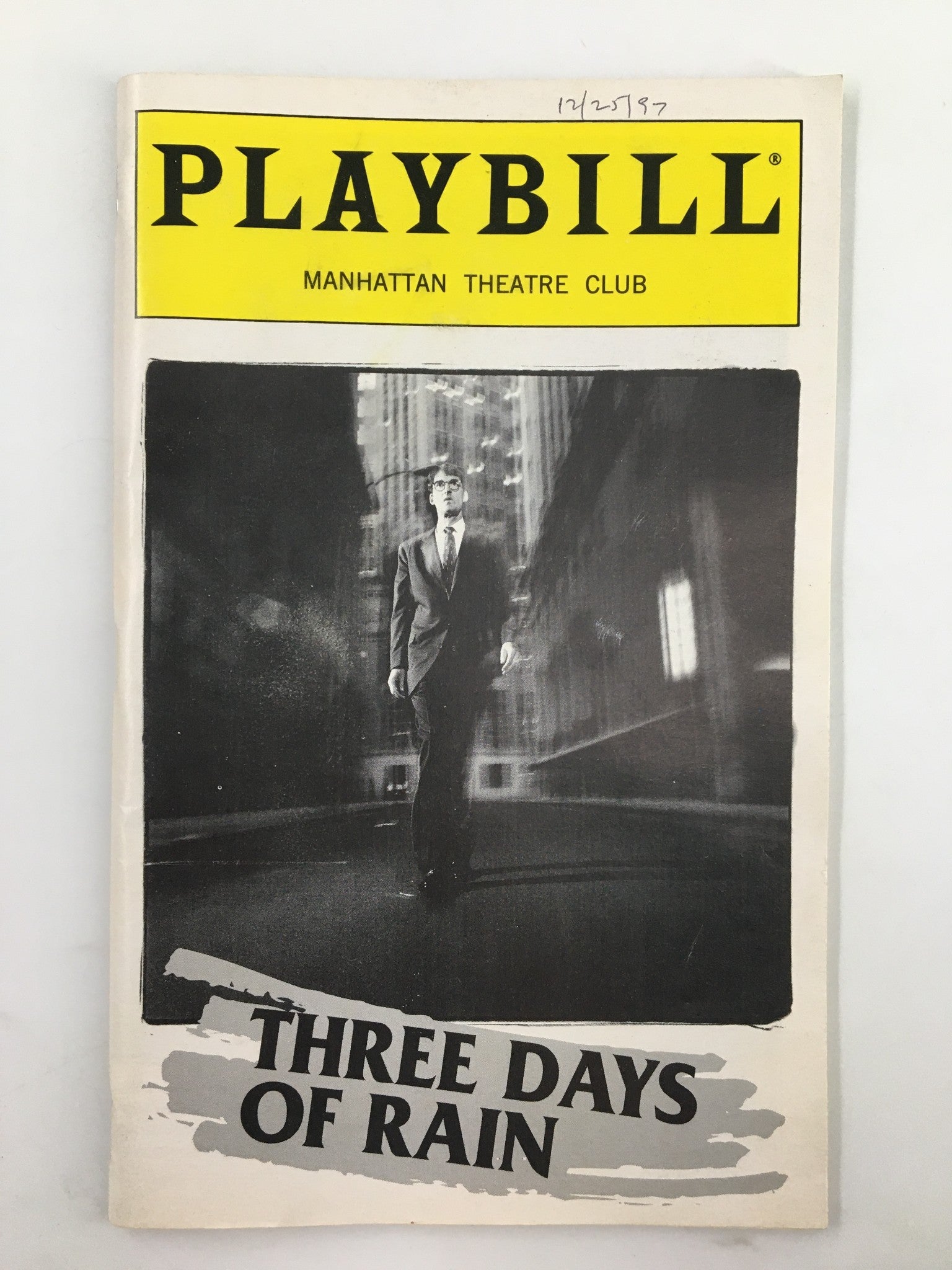 1997 Playbill Manhattan Theatre Club Patricia Clarkson in Three Days of Rain