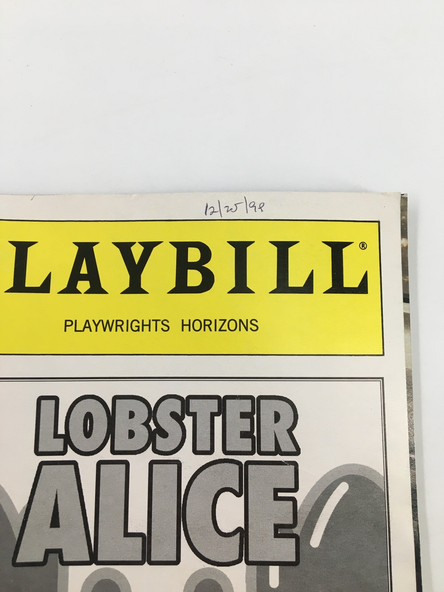 1999 Playbill Playwright Horizons Jessica Hecht in Lobster Alice