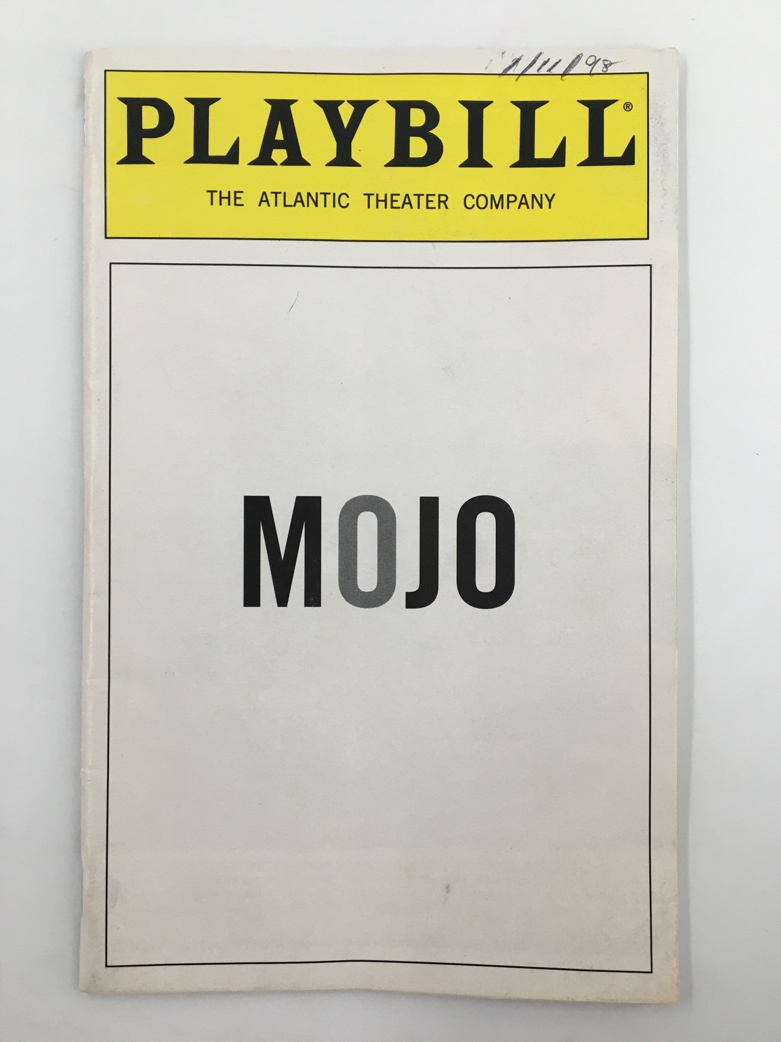 1998 Playbill Atlantic Theater Company Chris Bauer, Jordan Lage in Mojo