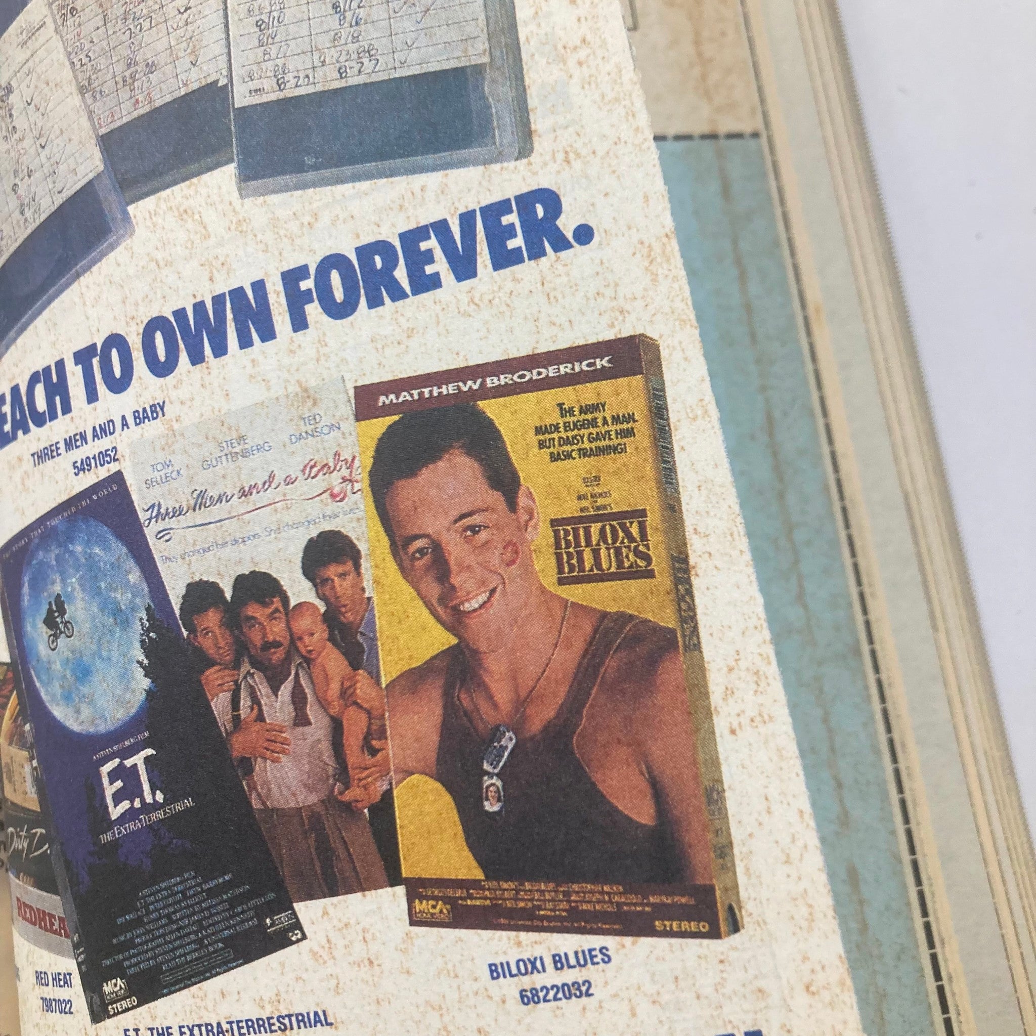 Advertisement page from TV Guide Magazine March 18, 1989 featuring movie promotions including 'Biloxi Blues' starring Matthew Broderick alongside other film titles.